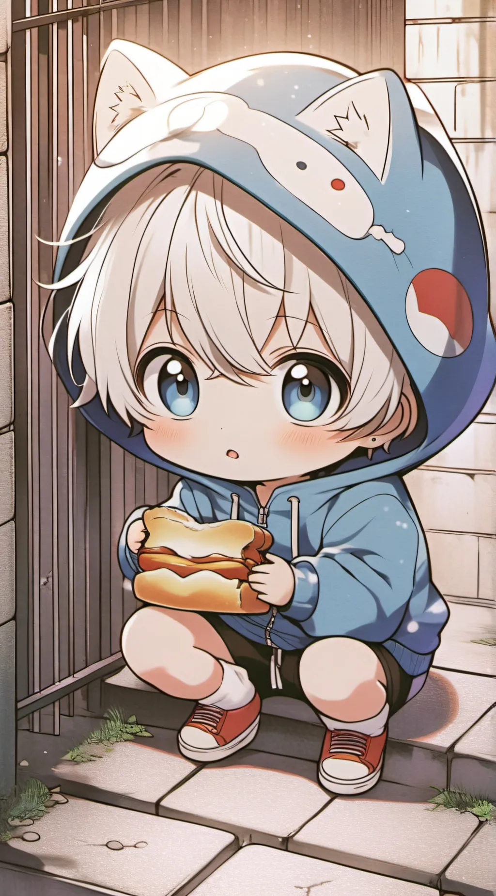 ai character: Baby neko background