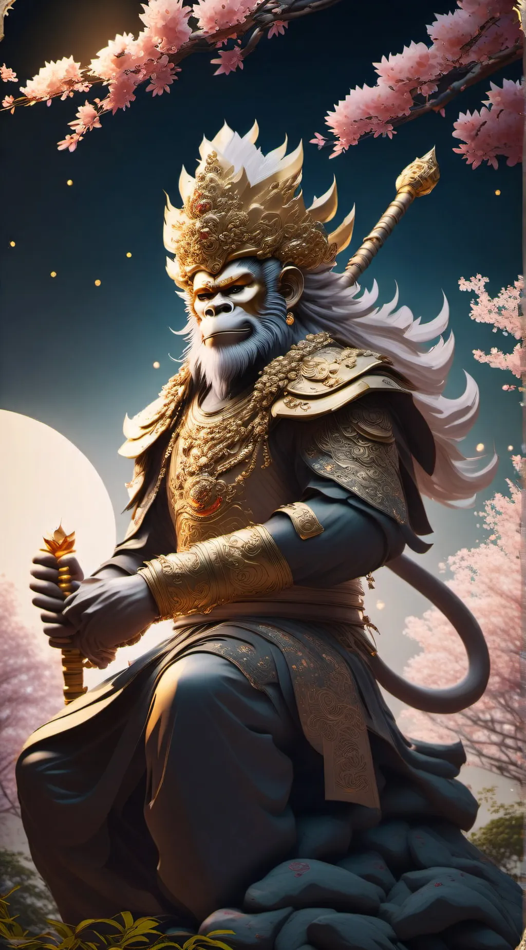 ai character: Wukong background