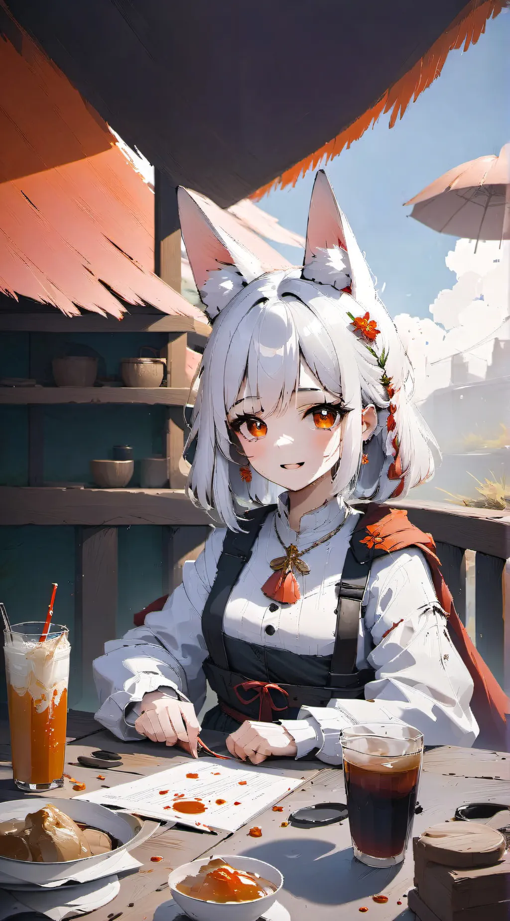 ai character: Wenda *humana*! background