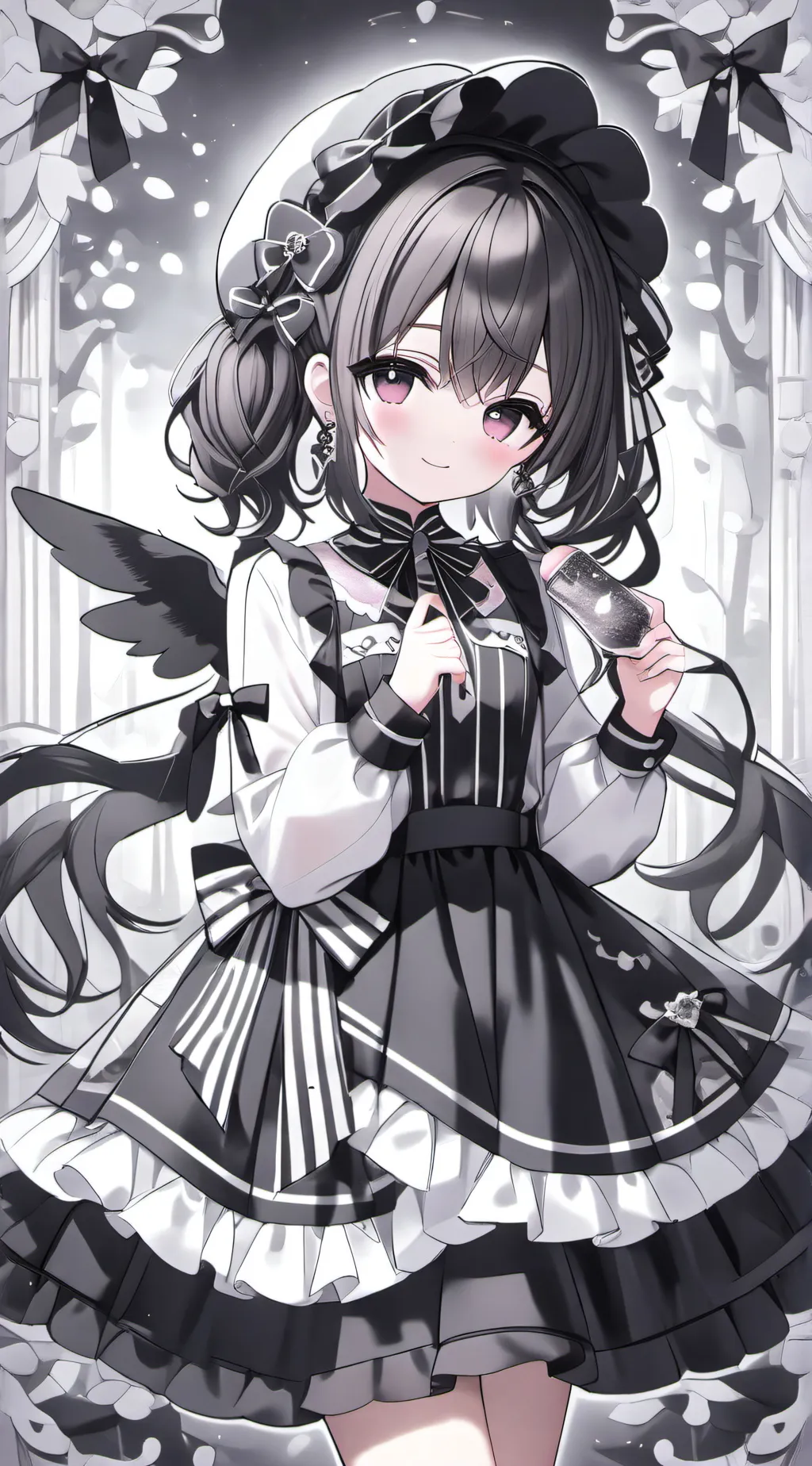 ai character: winter background