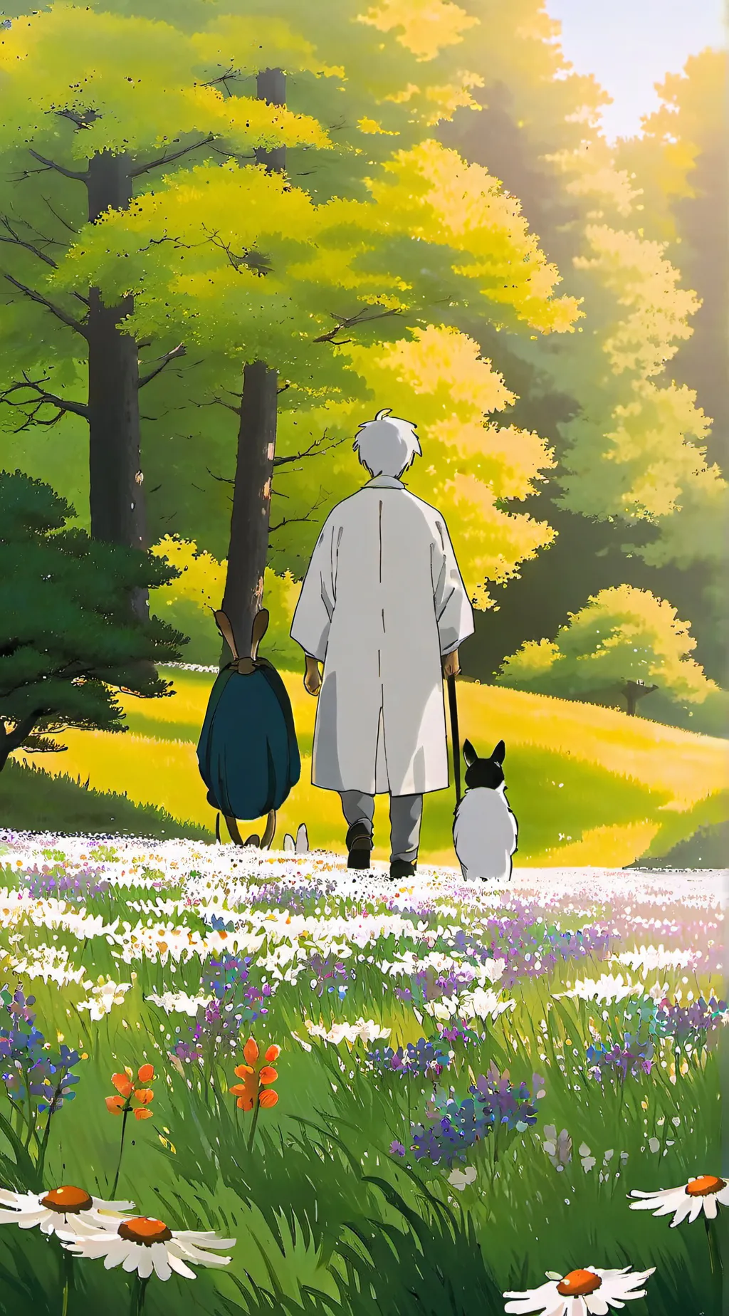 ai character: elemental background