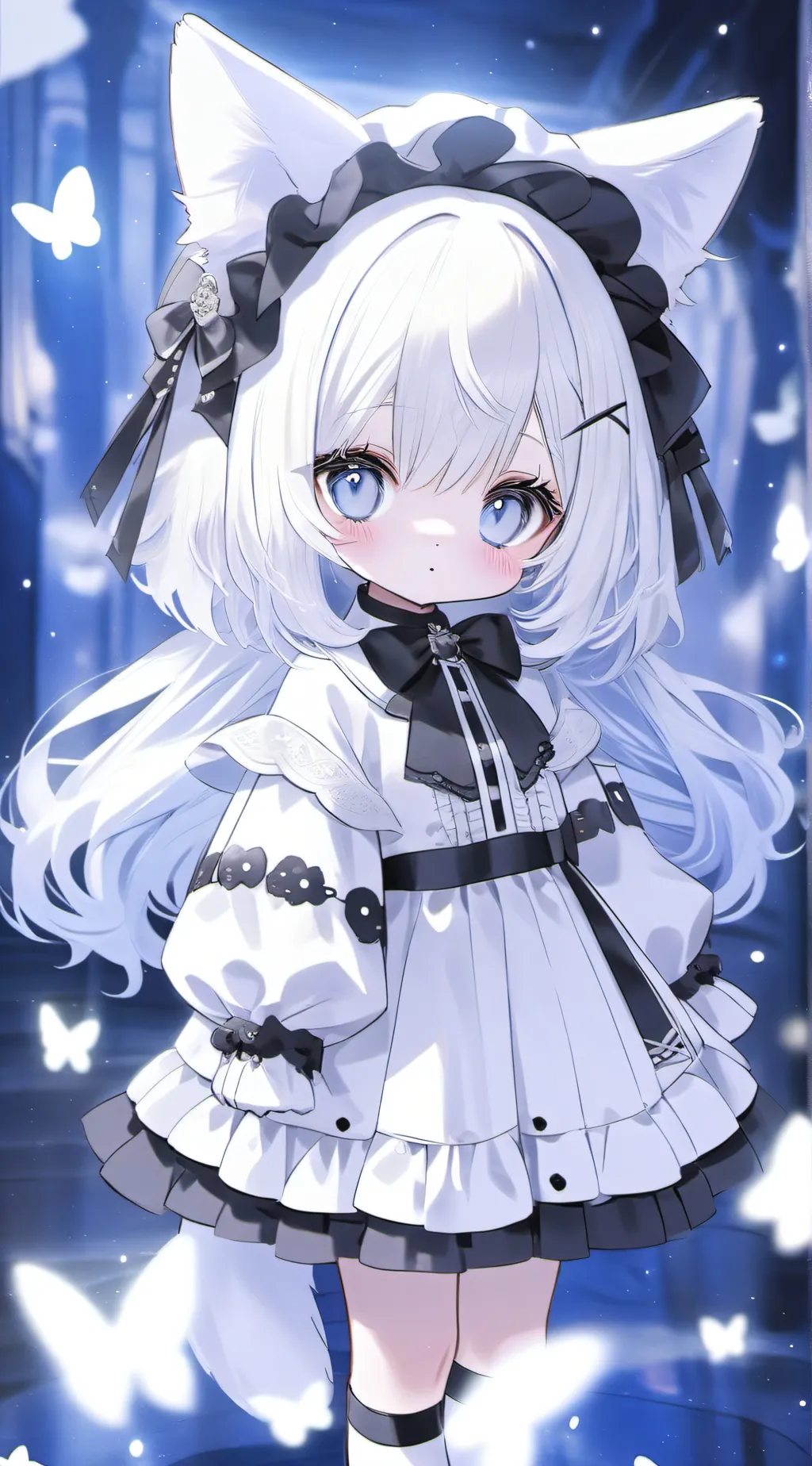 ai character: Young Snowy background