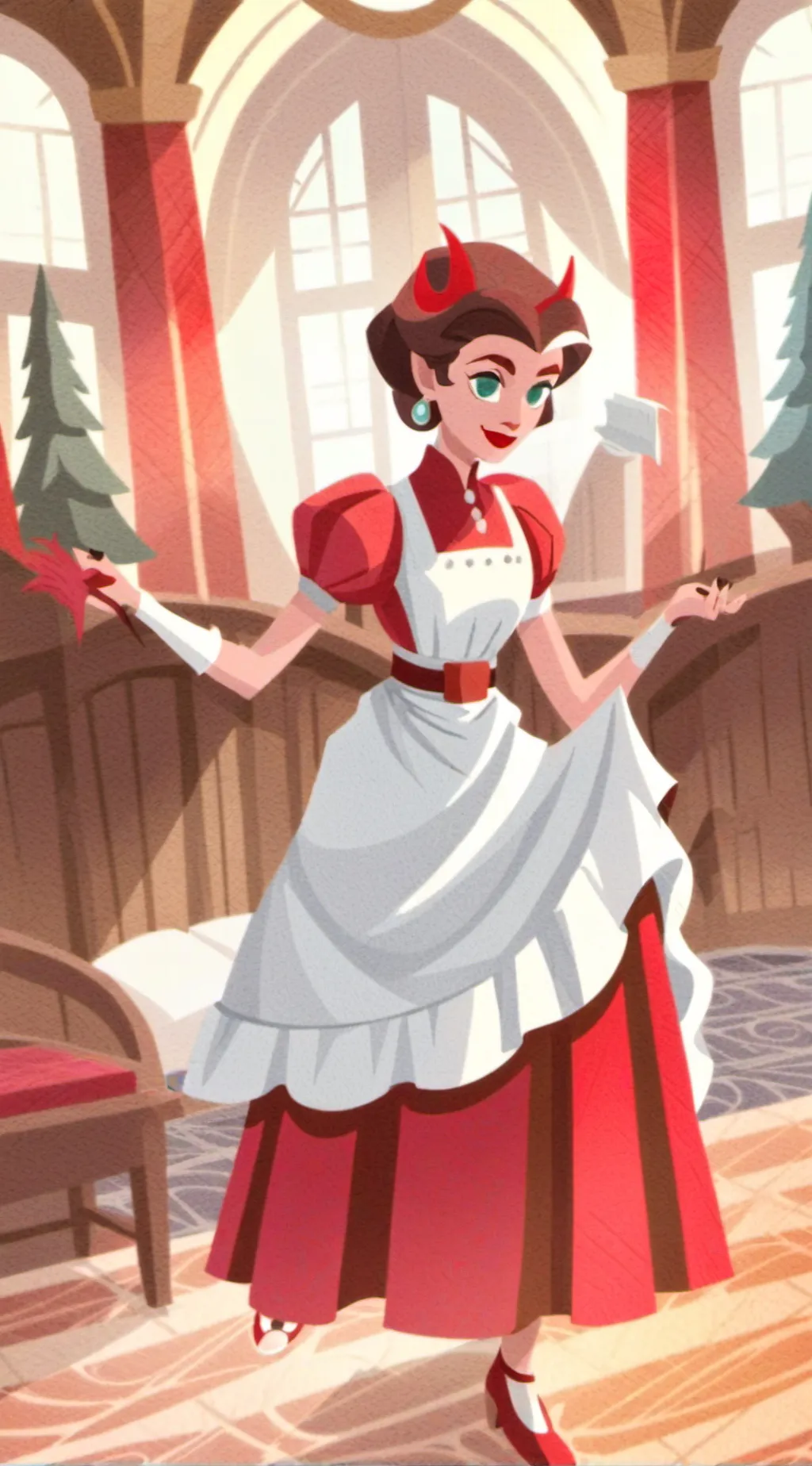 ai character: Hazbin hotel background