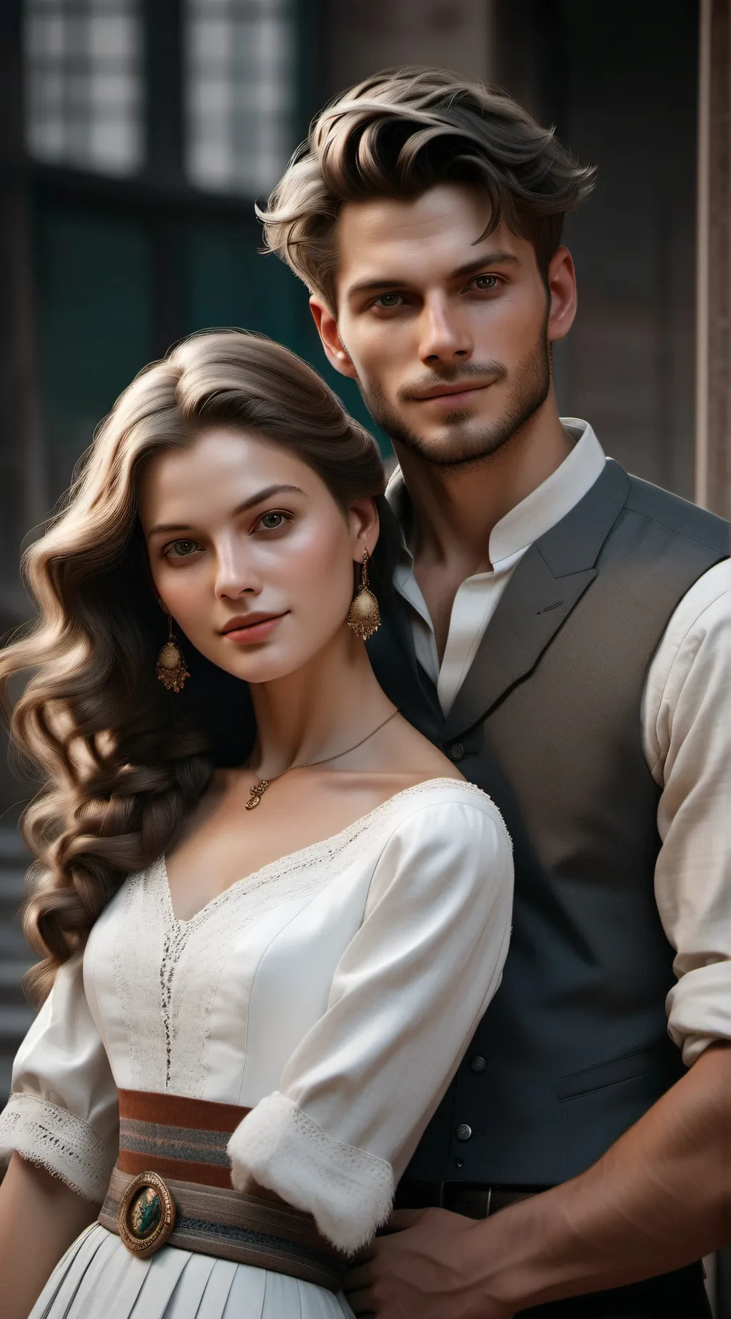 ai character: Yanis M et Lyna background