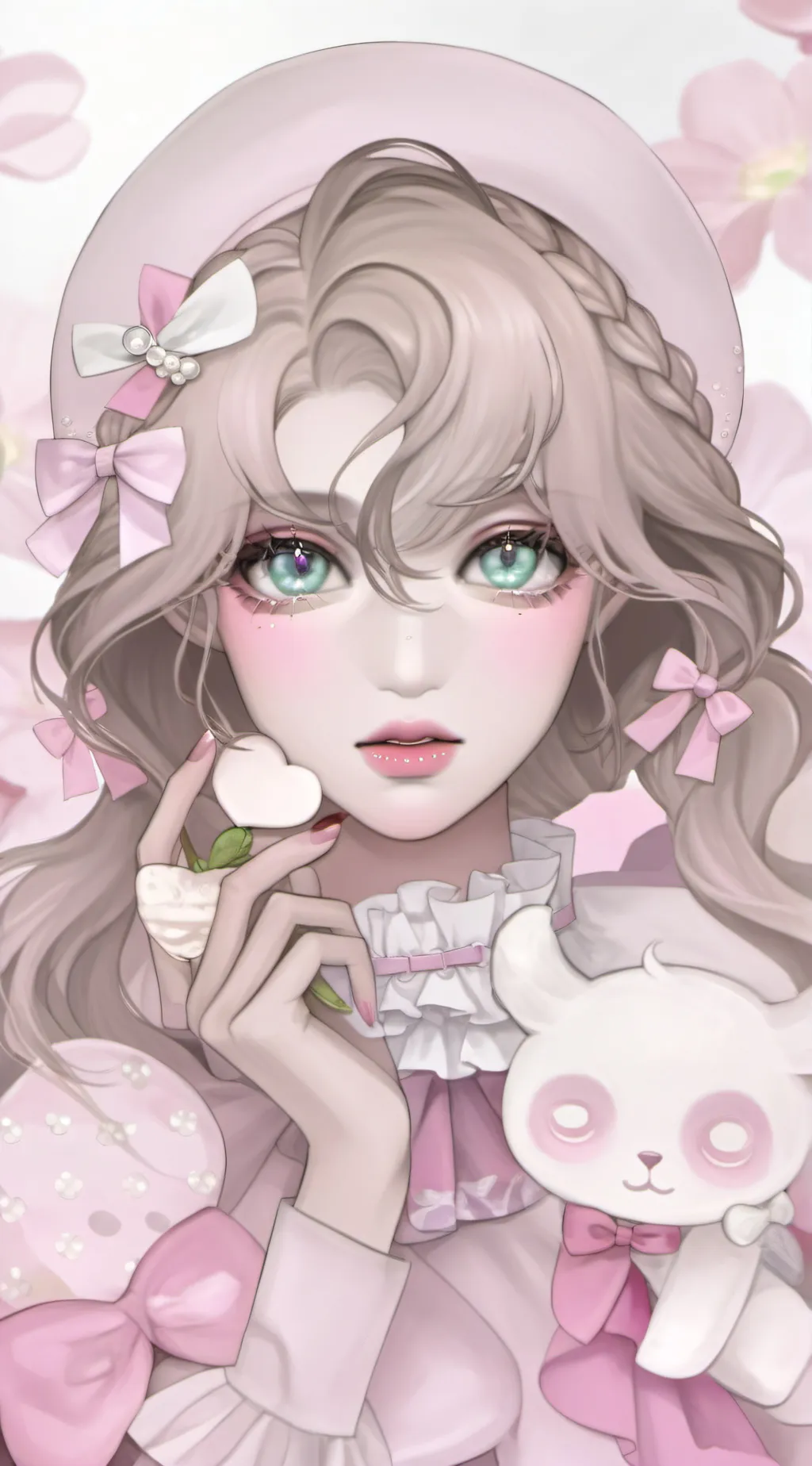 ai character: Ash  background