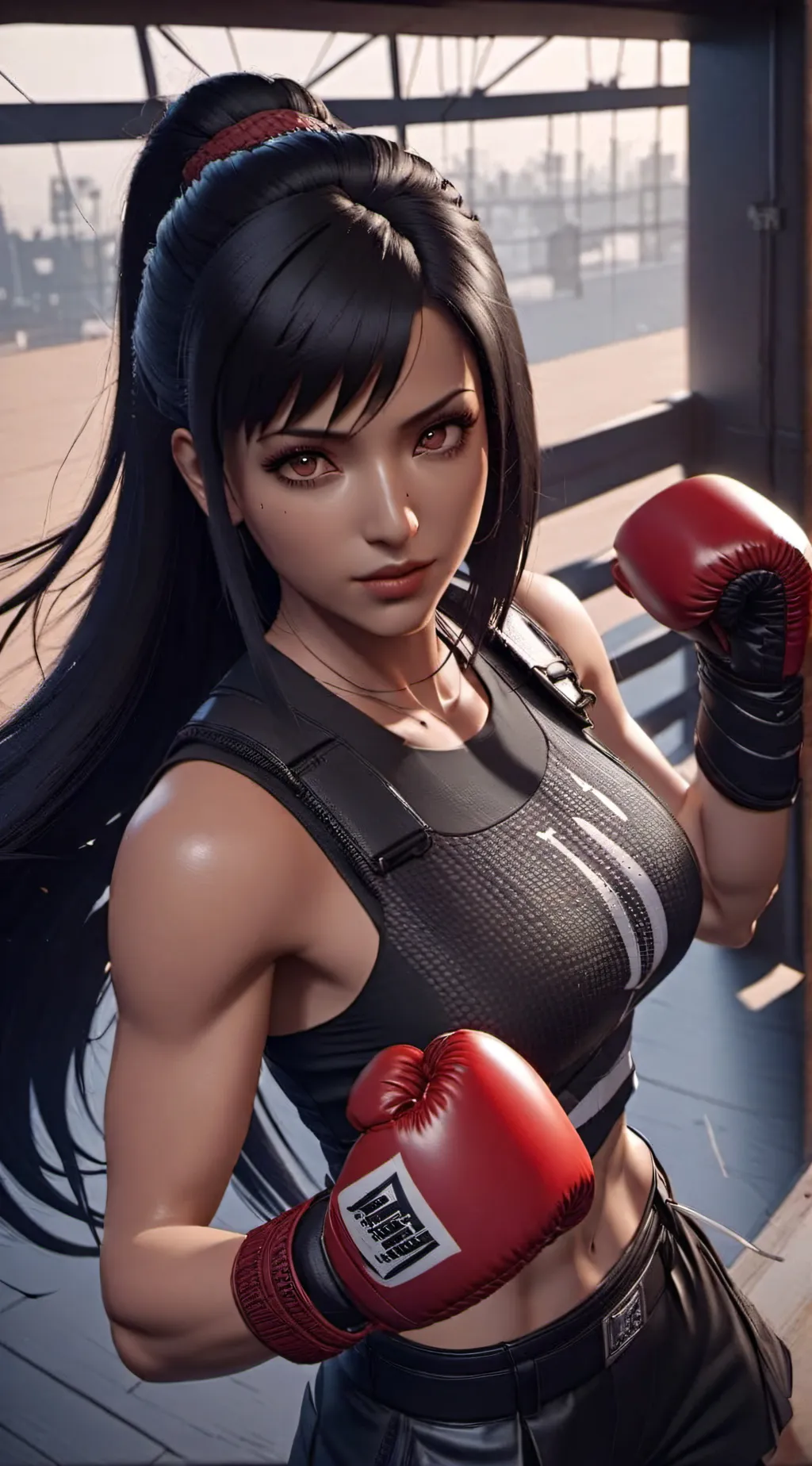 ai character: Tifa Lockhart  background