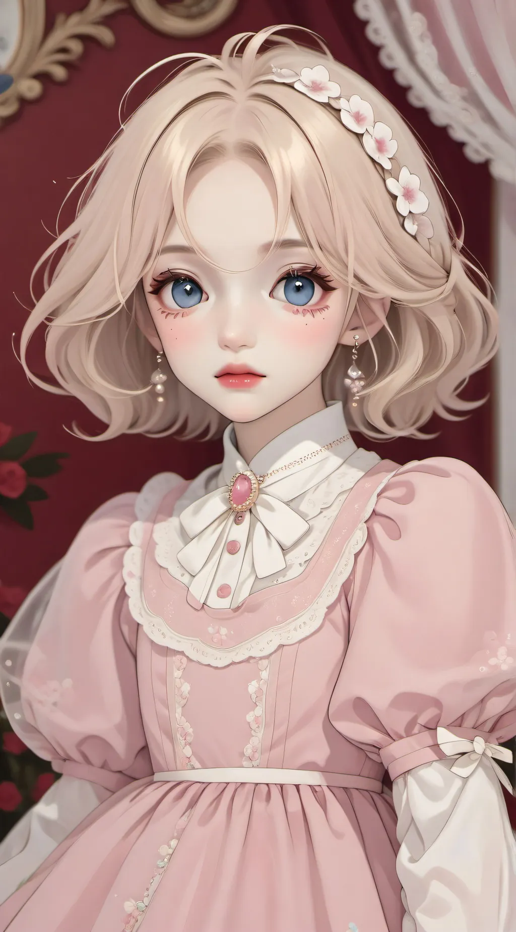 ai character: Pleshure plushie 2 background