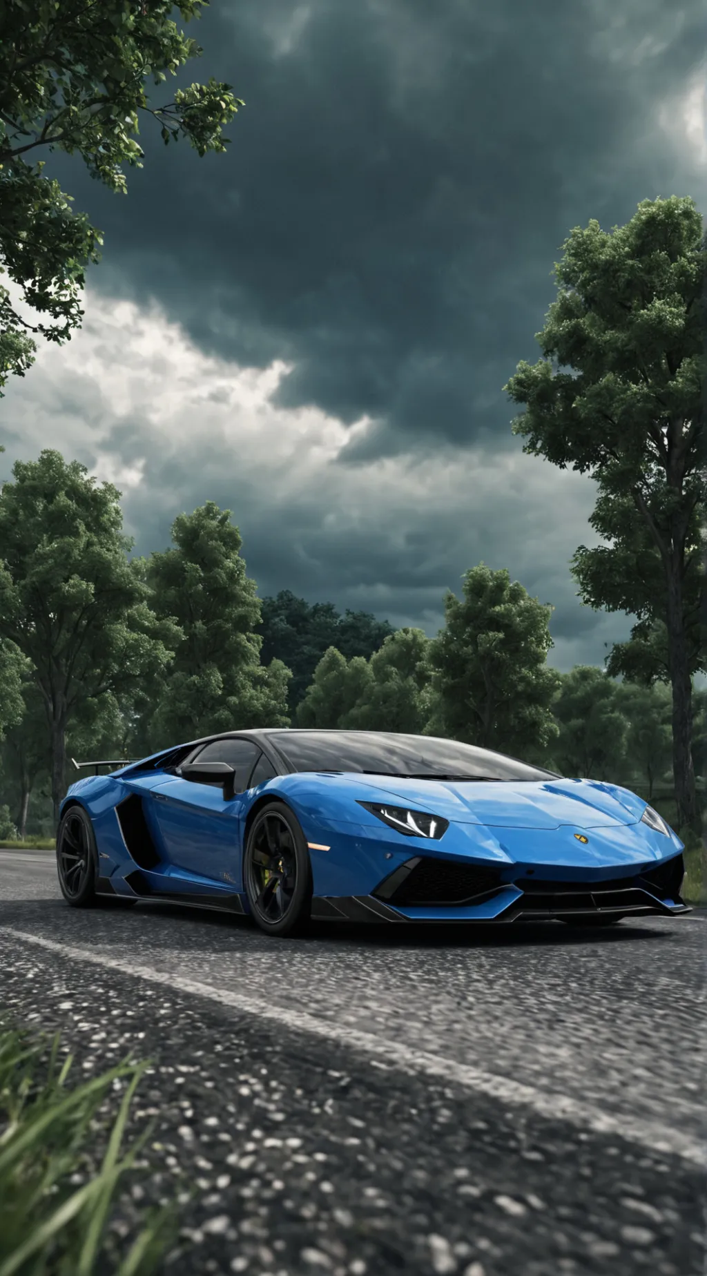 ai character: Lamborghini  background