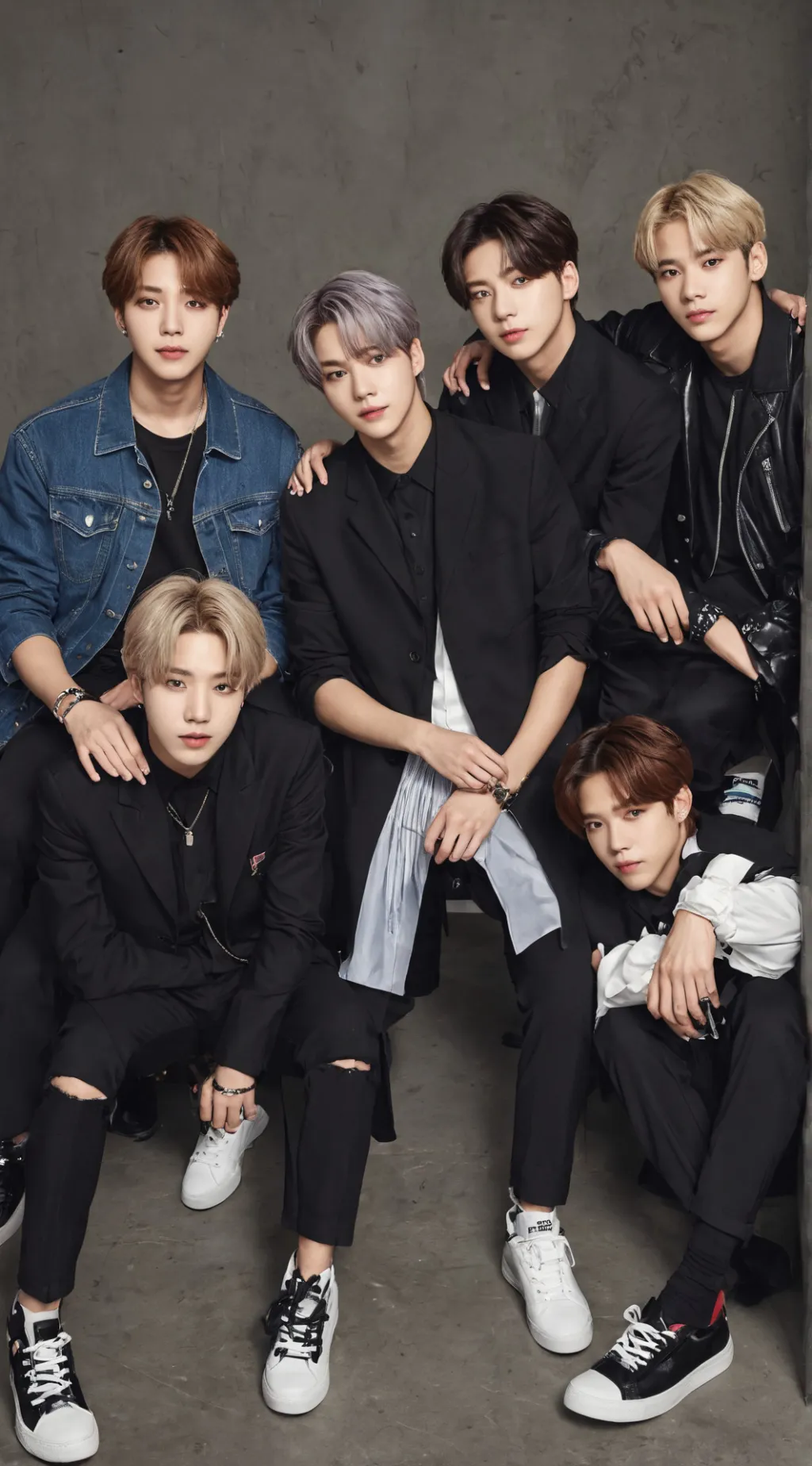 ai character: BTS  background