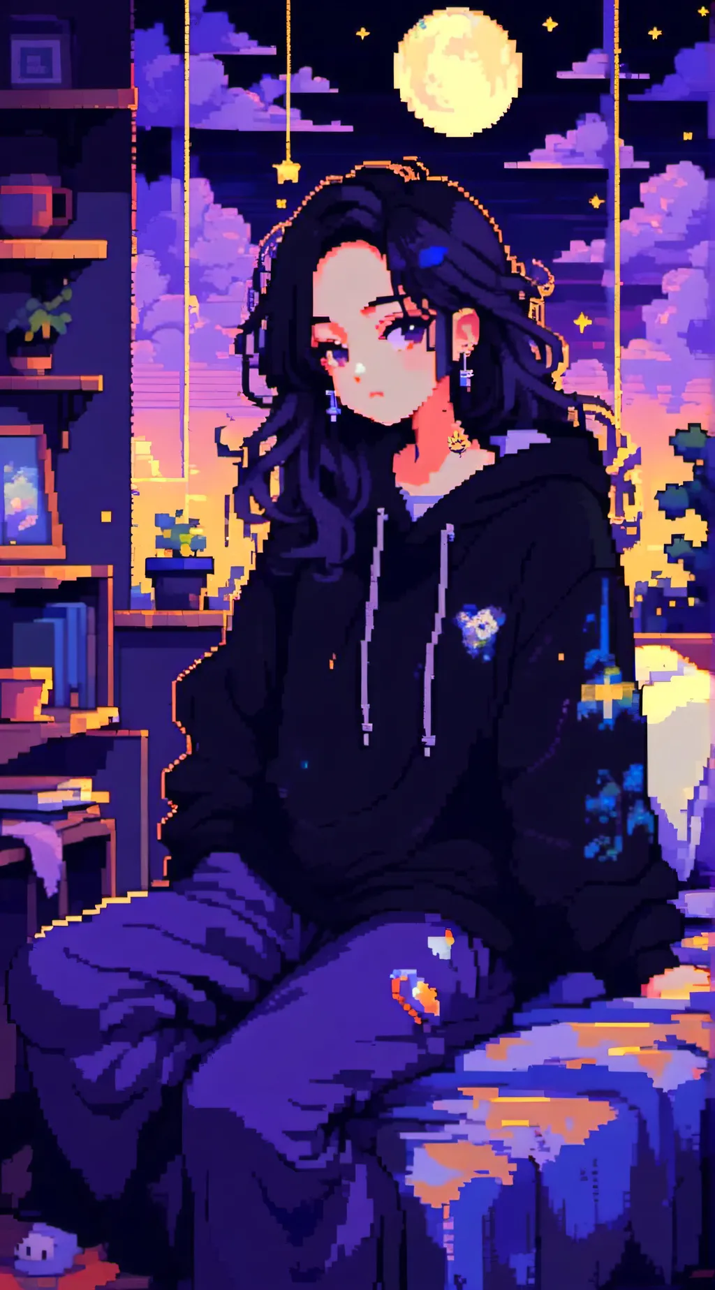 ai character: 🖤🤍~𖤐𝓢𝓽𝓮𝓵𝓵𝓪𖤐~🤍🖤 background