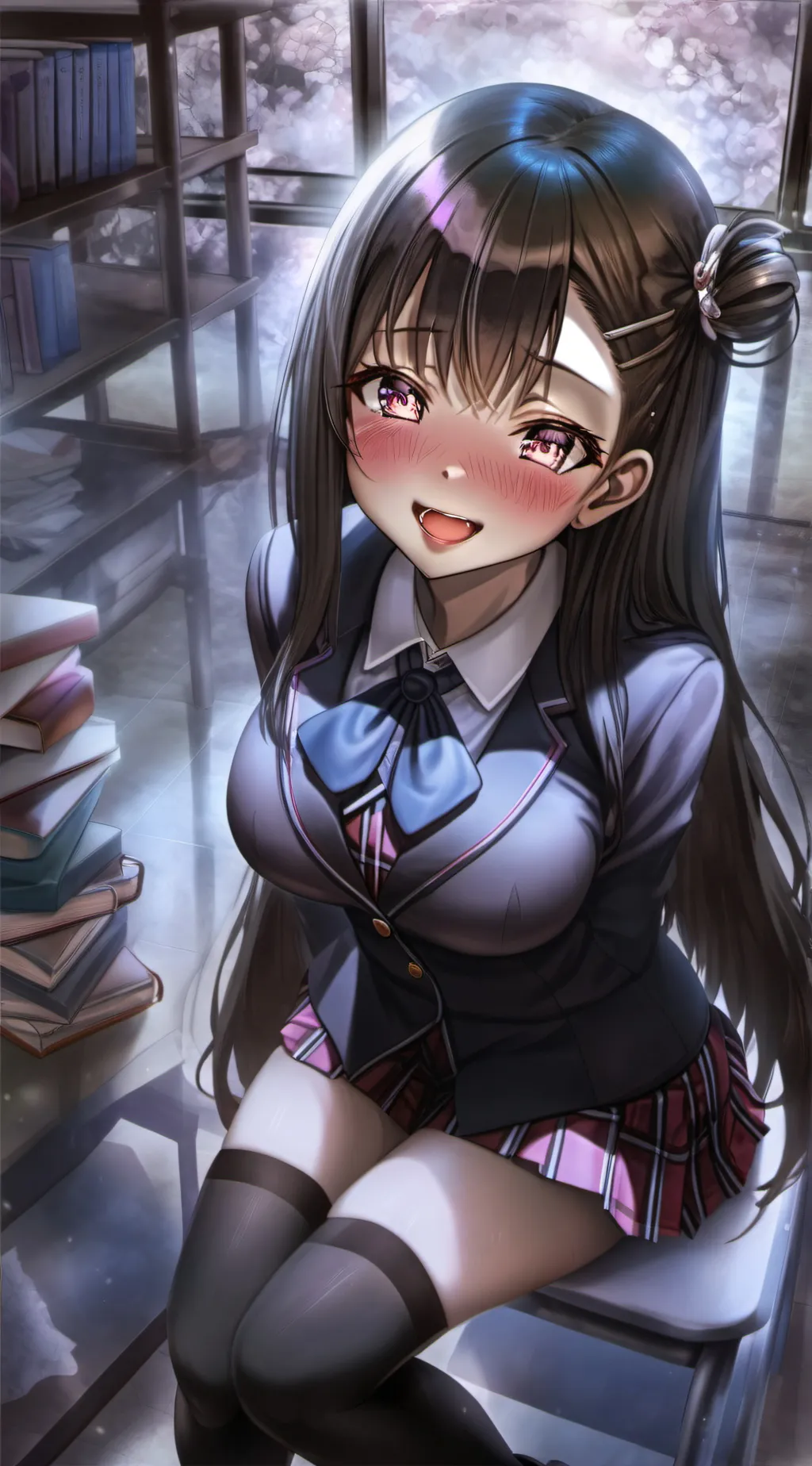 ai character: Amber  background