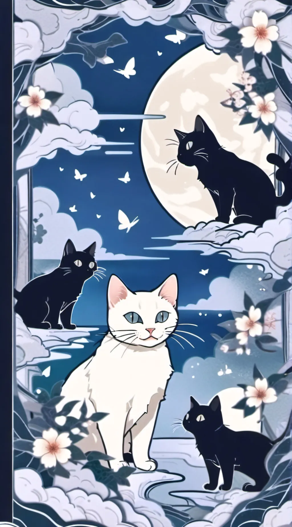 ai character: kittens background