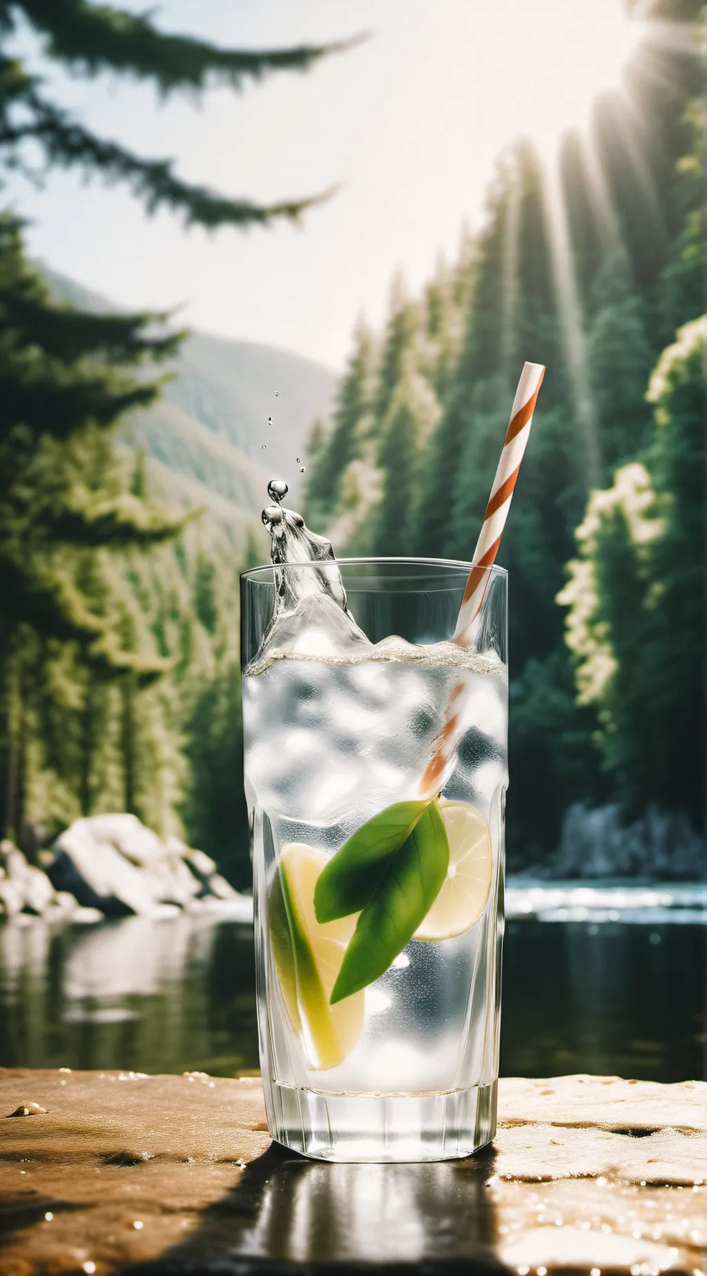 ai character: Water background