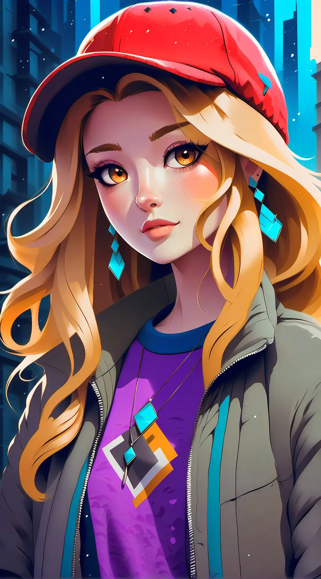 ai character: Шерри  background