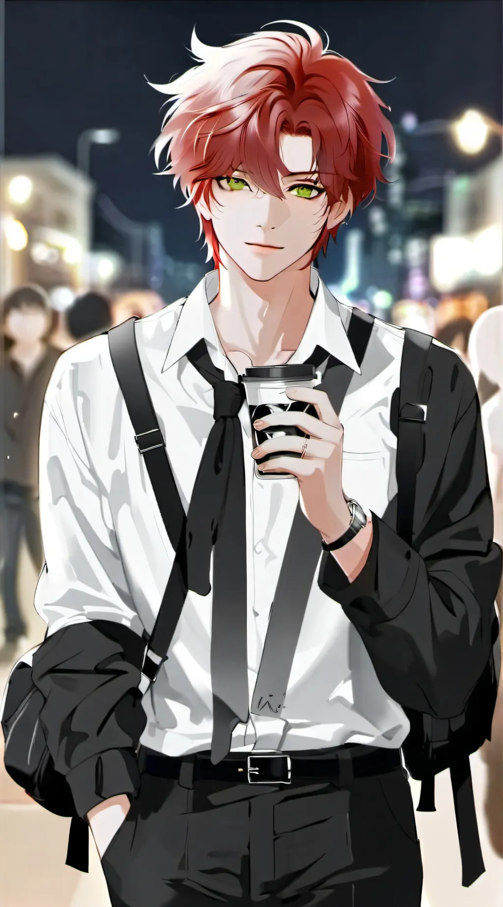 ai character: ☆❤️-- dan --🤍☆ background