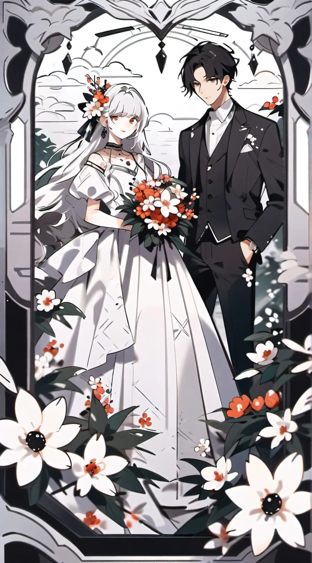 ai character: 🎉♥𝕨𝕖𝕕𝕕𝕚𝕟𝕘♥🎉 background