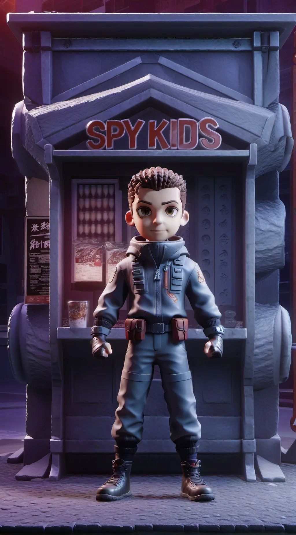 ai character: spy kids background