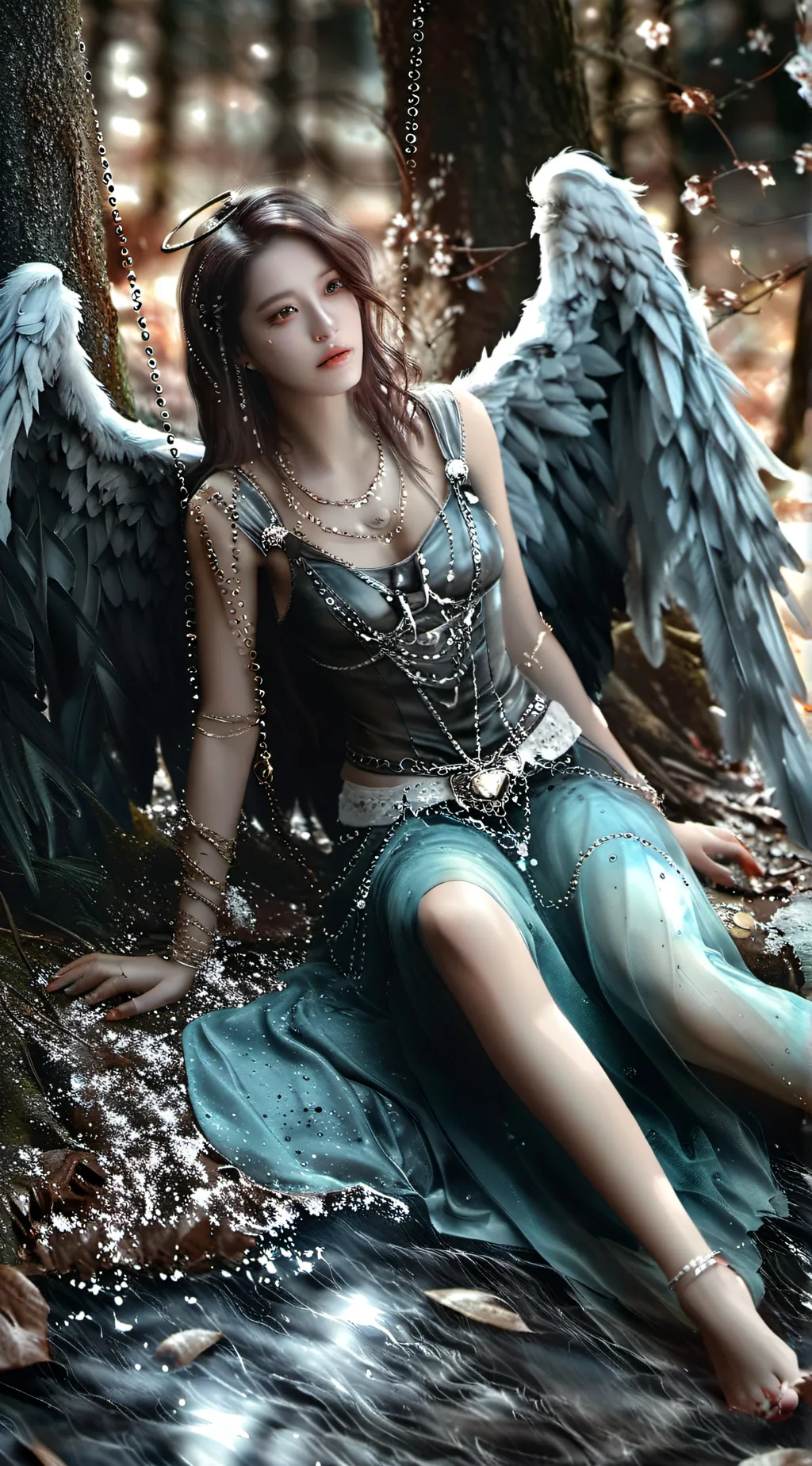 ai character: Hogwarts angel background