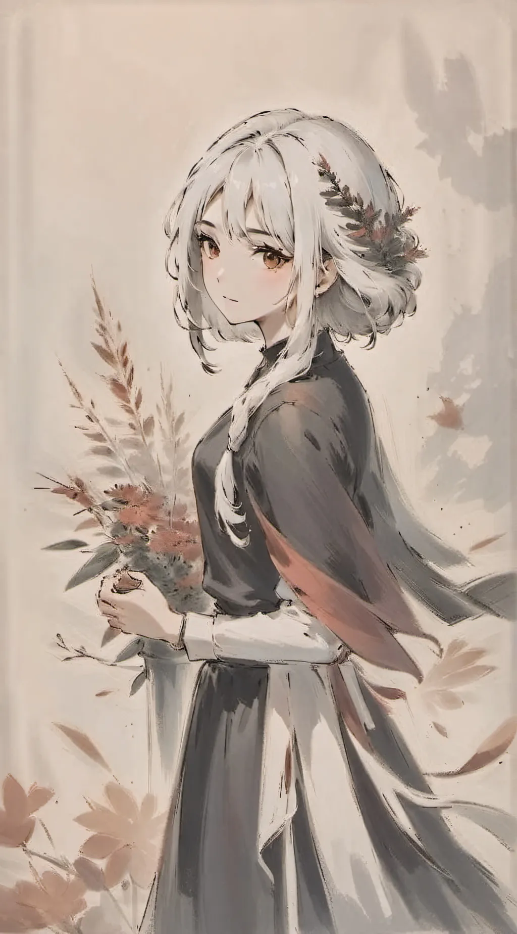 ai character: crystal background