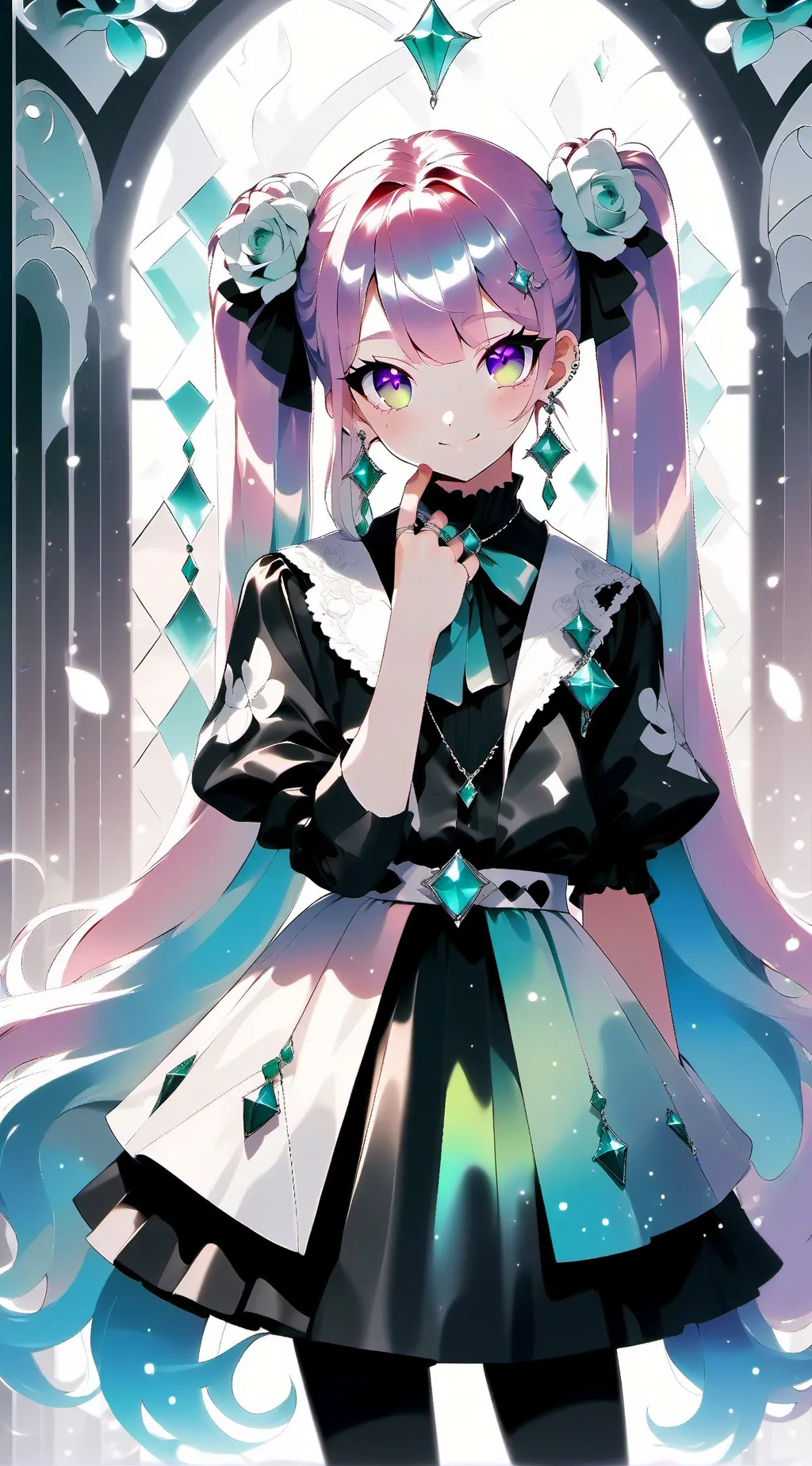 ai character: las tres enamorada background