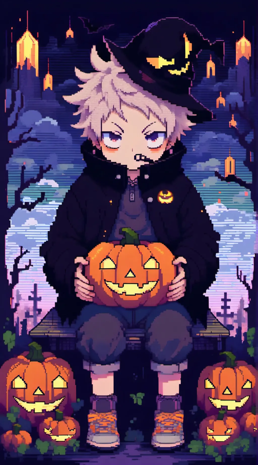 ai character: Halloween jjk! background