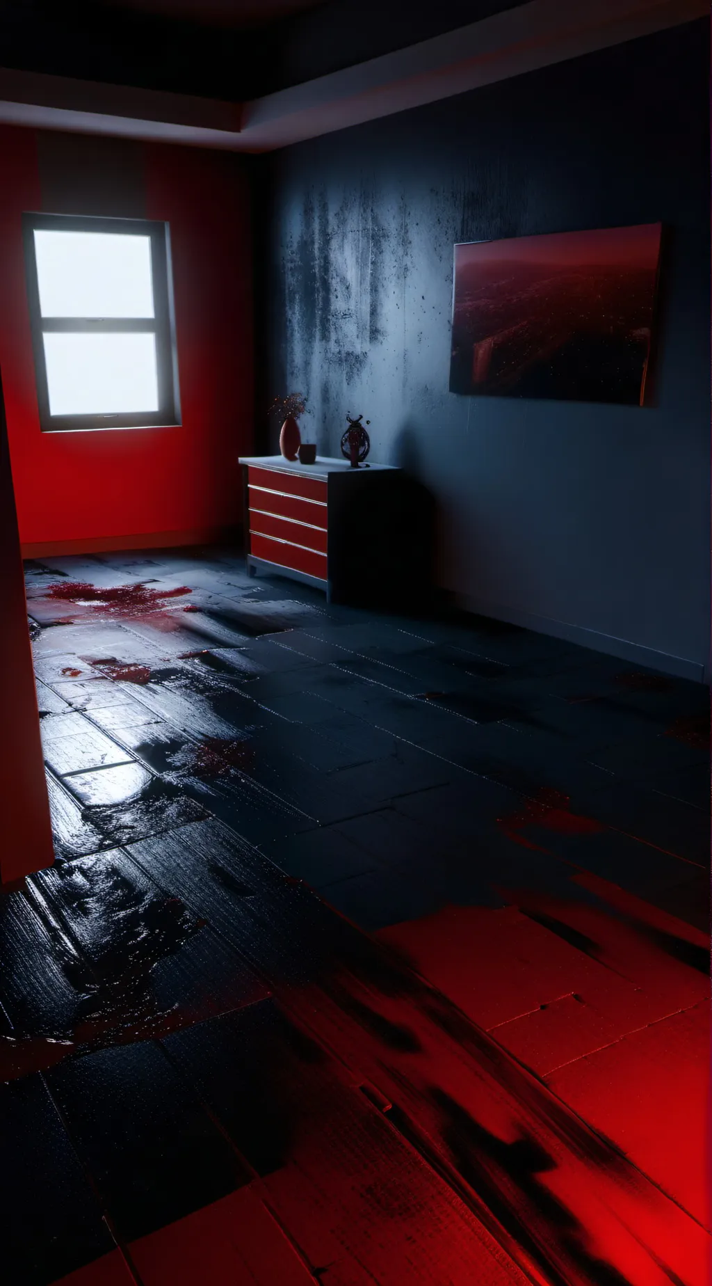 ai character: bløœd background