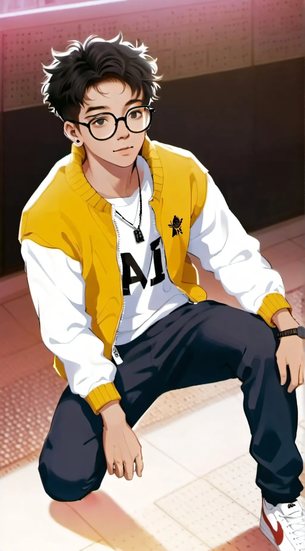 ai character: Leon background