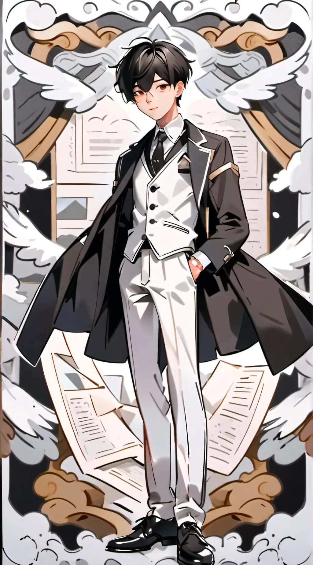 ai character: kibo🍑👈 background