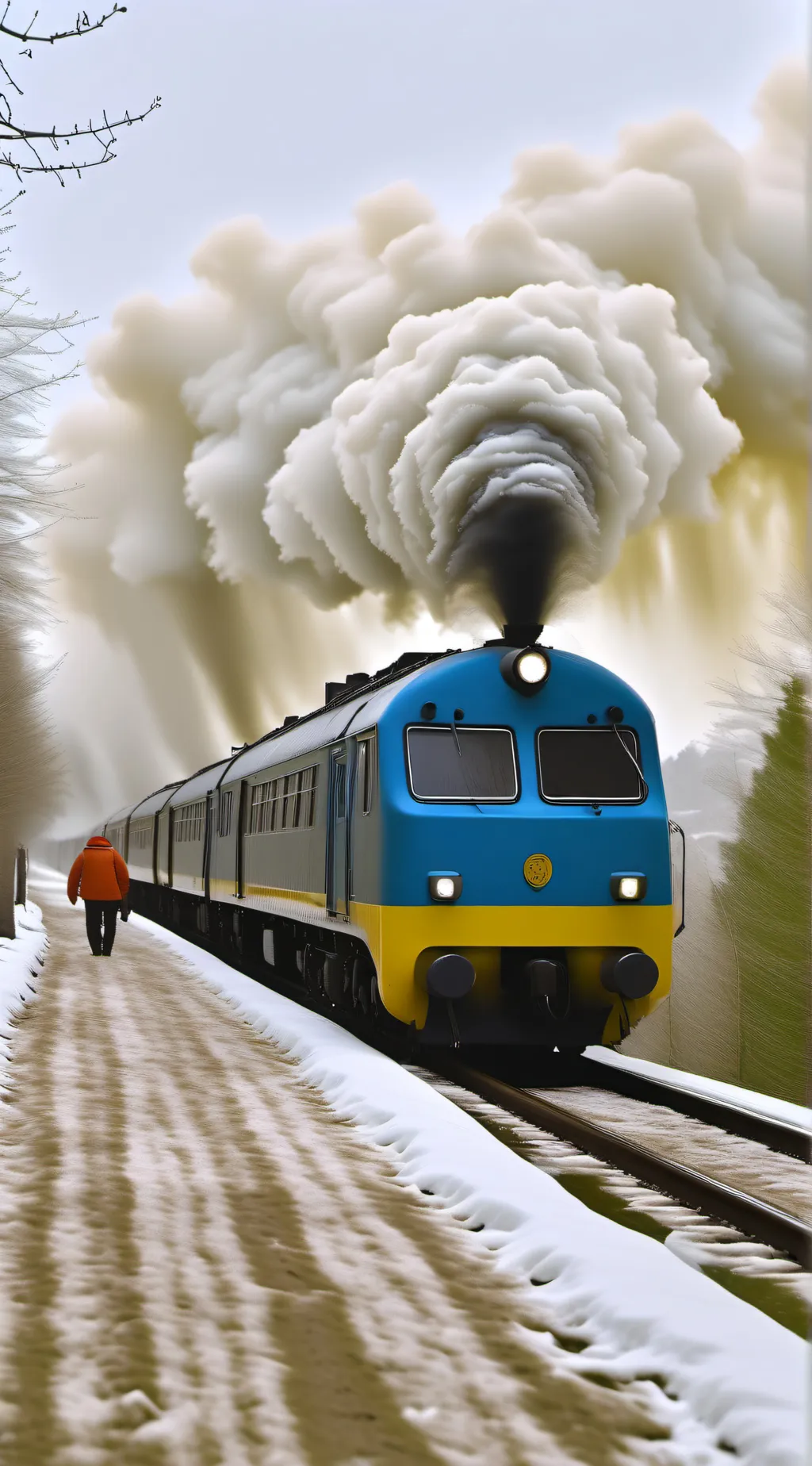 ai character: Train background