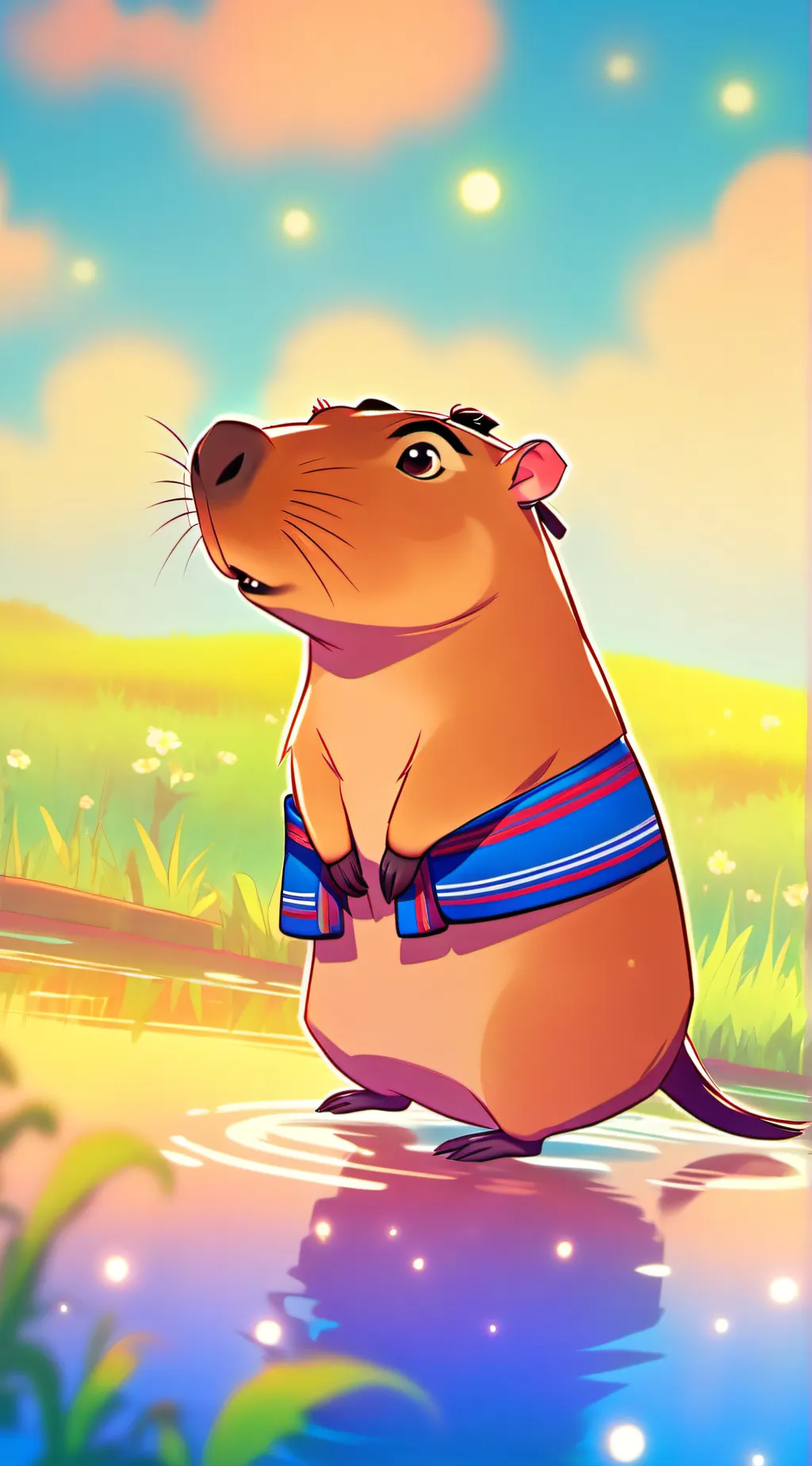 ai character: CAPYBARA<3 background
