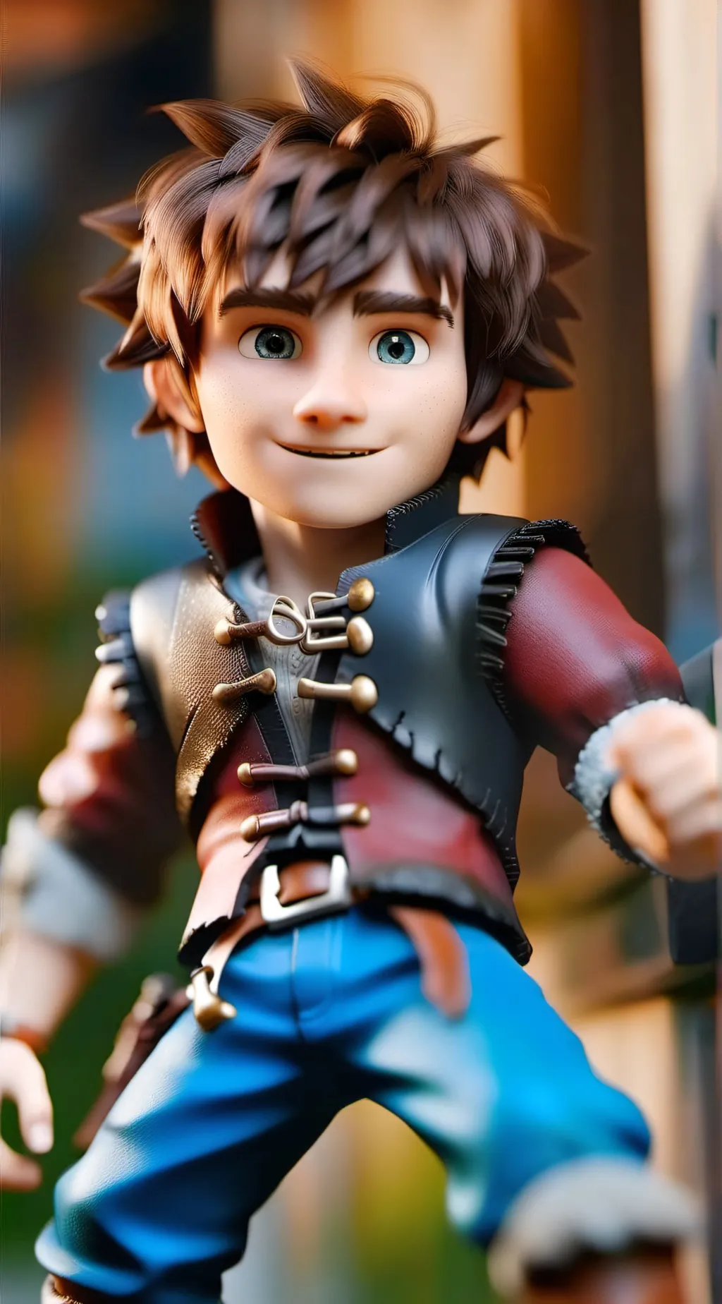 ai character: Hiccup httyd background