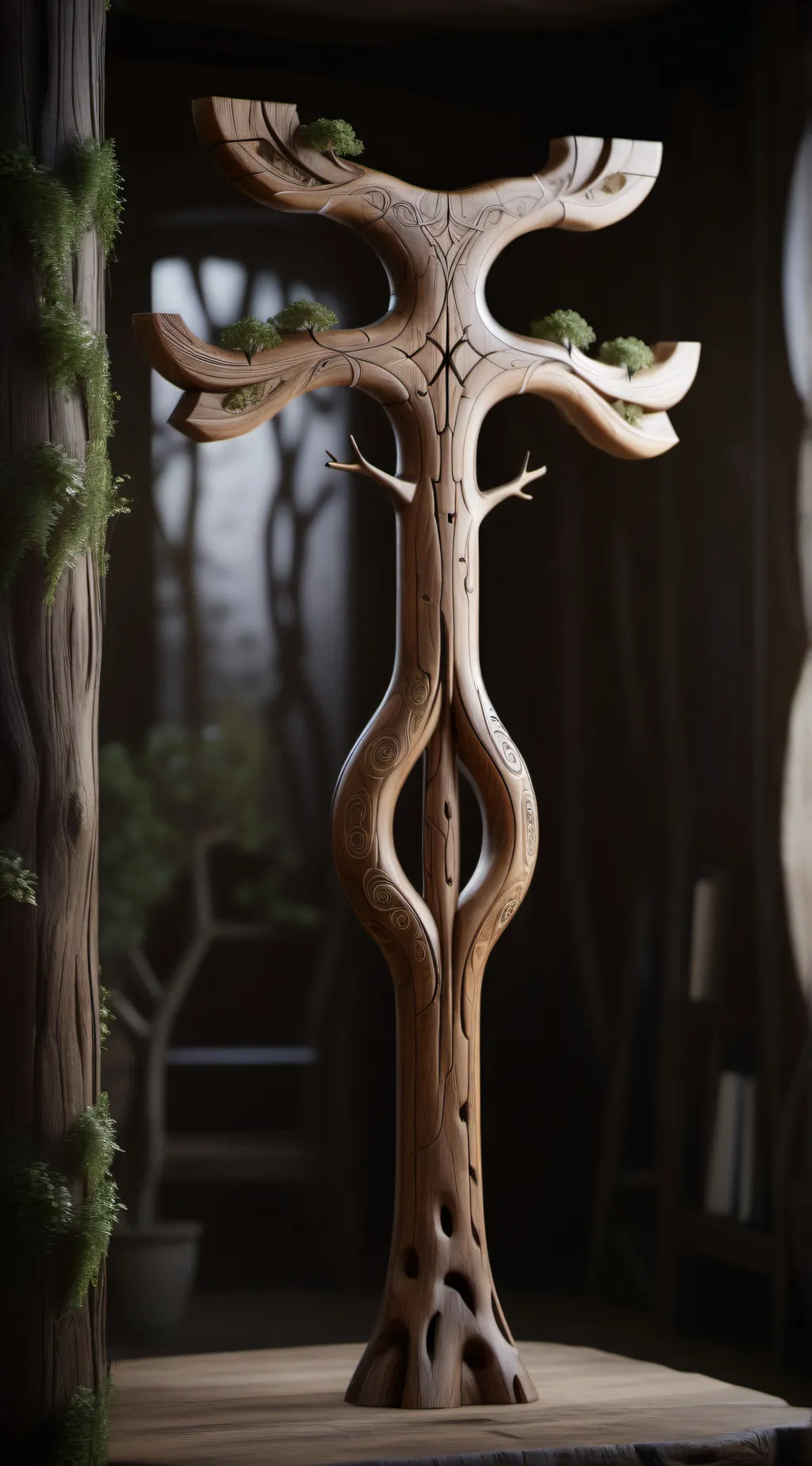 ai character: Yggdrasil Staff background