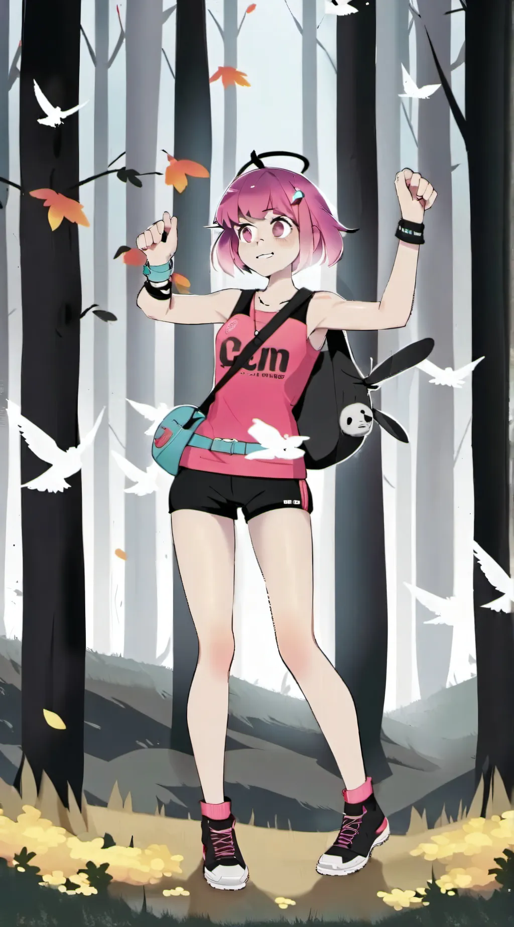 ai character: rose background