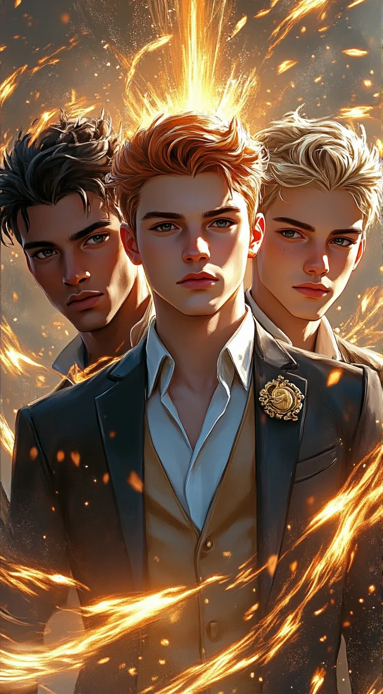 ai character: school boys  background