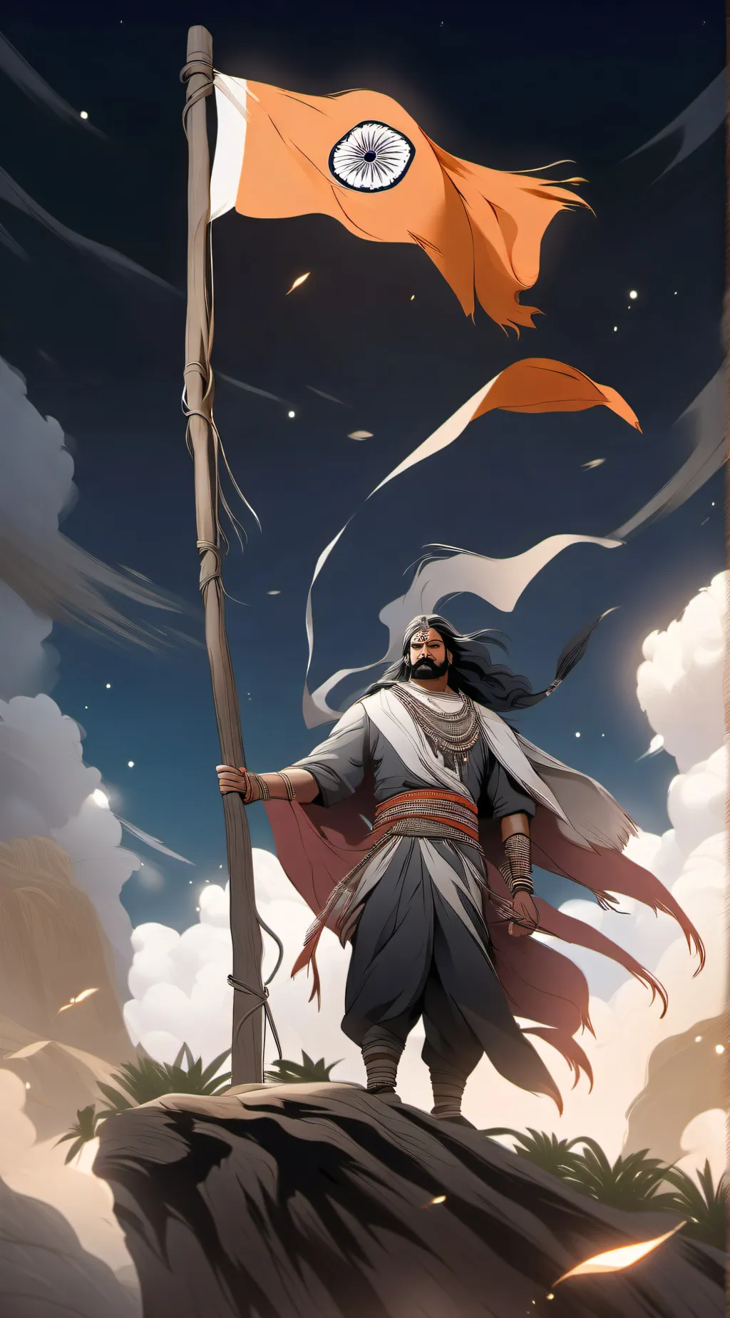 ai character: India's house background