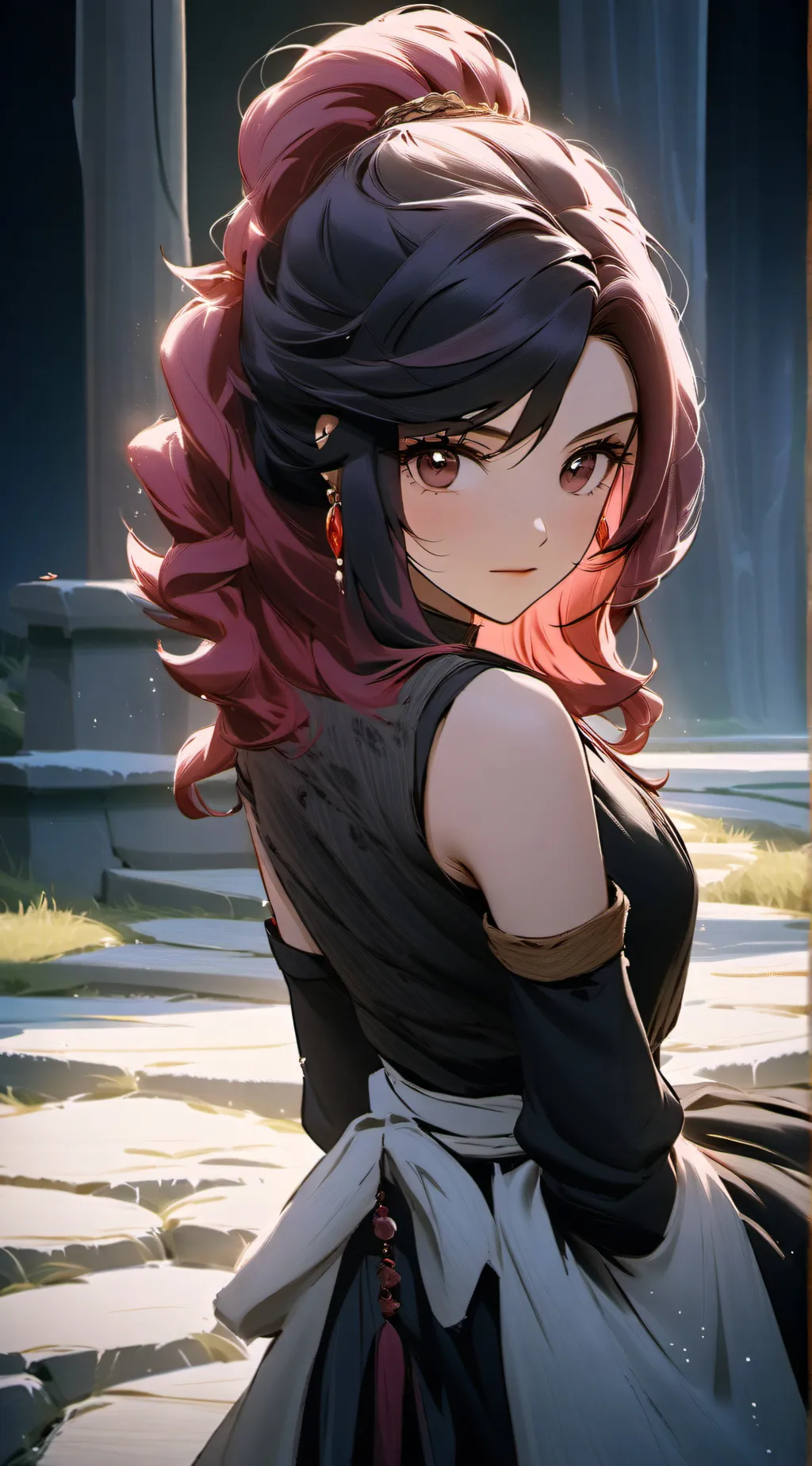 ai character: Dragon Mage Lucy background