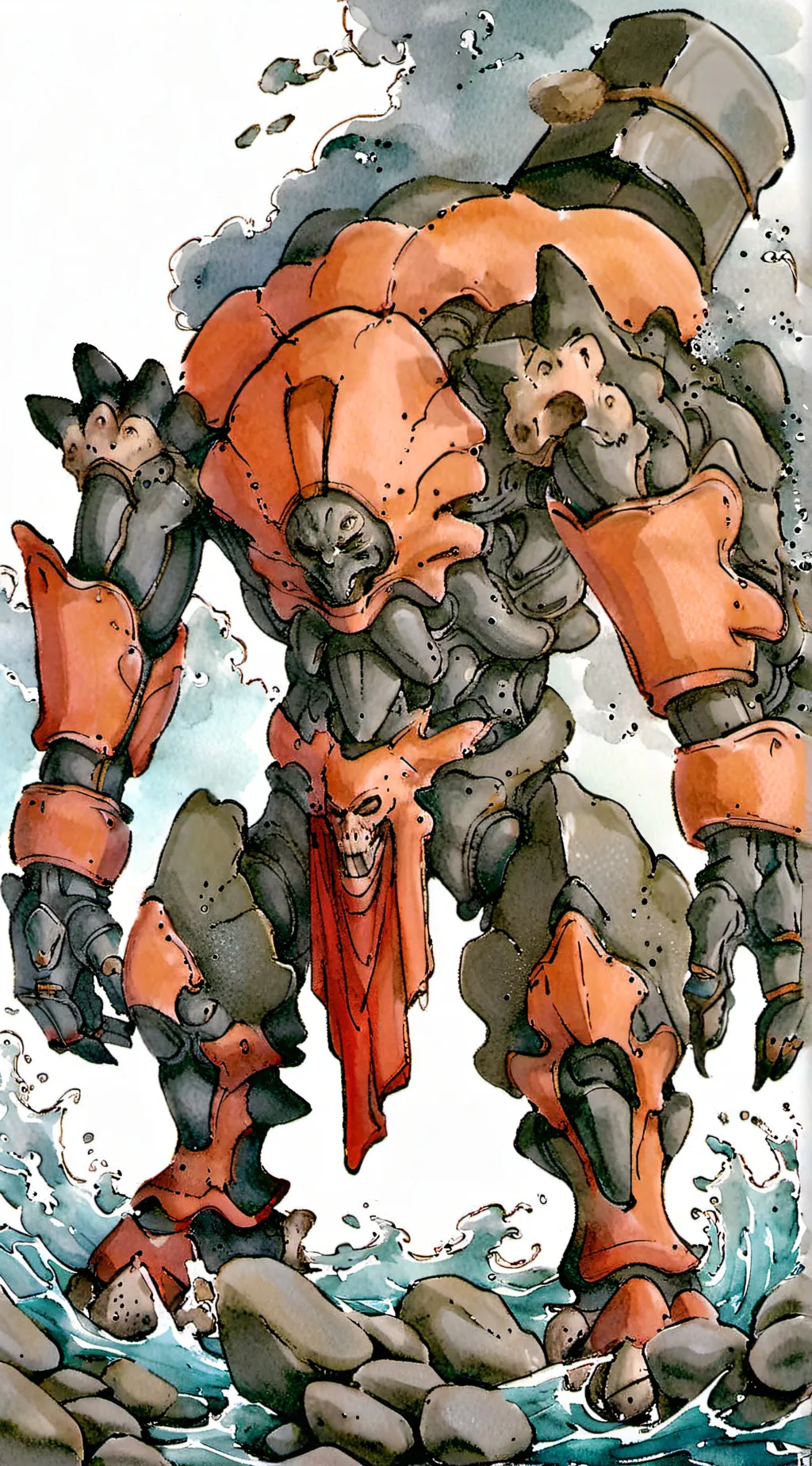 ai character: boss battle  background