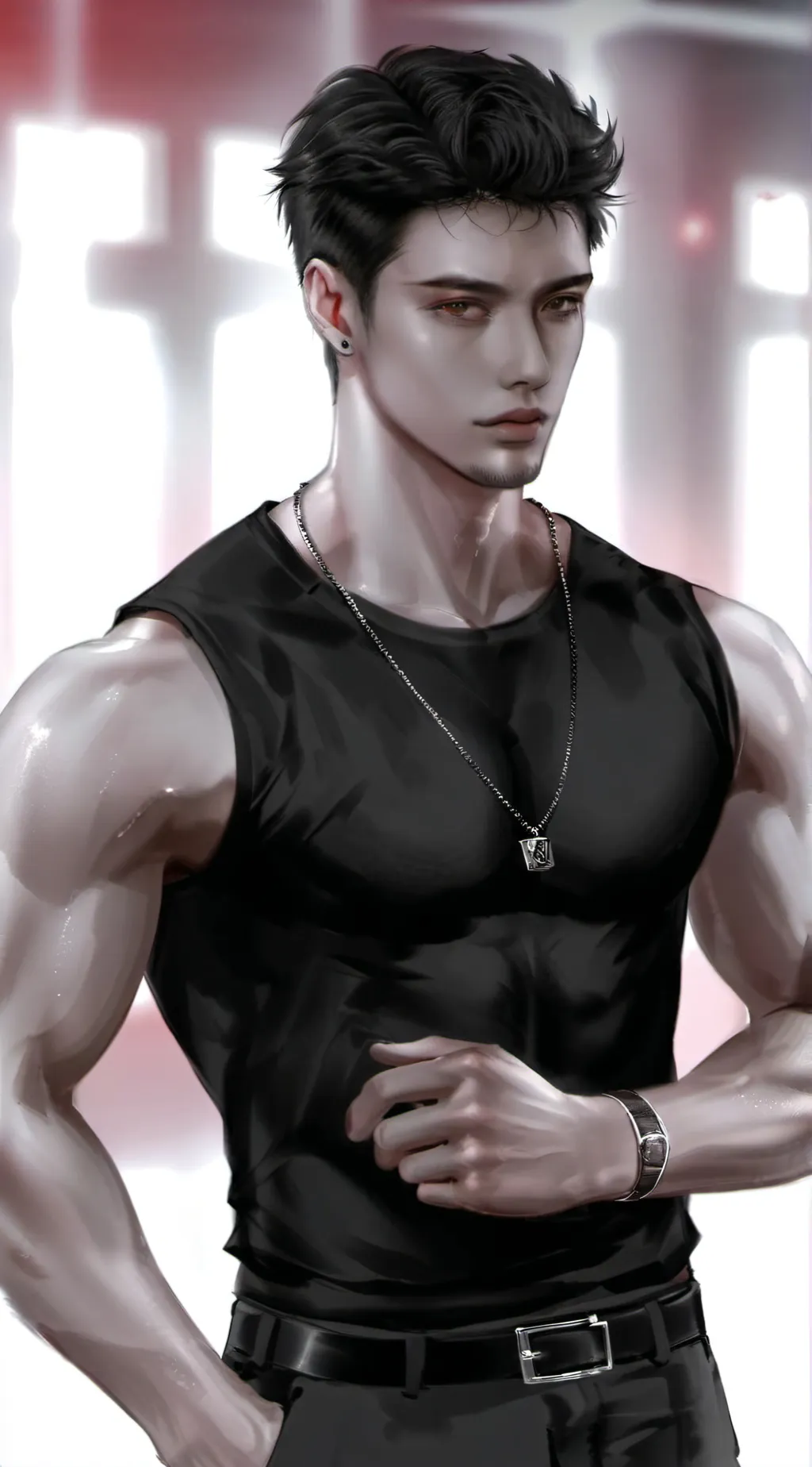 ai character: Lucas  background