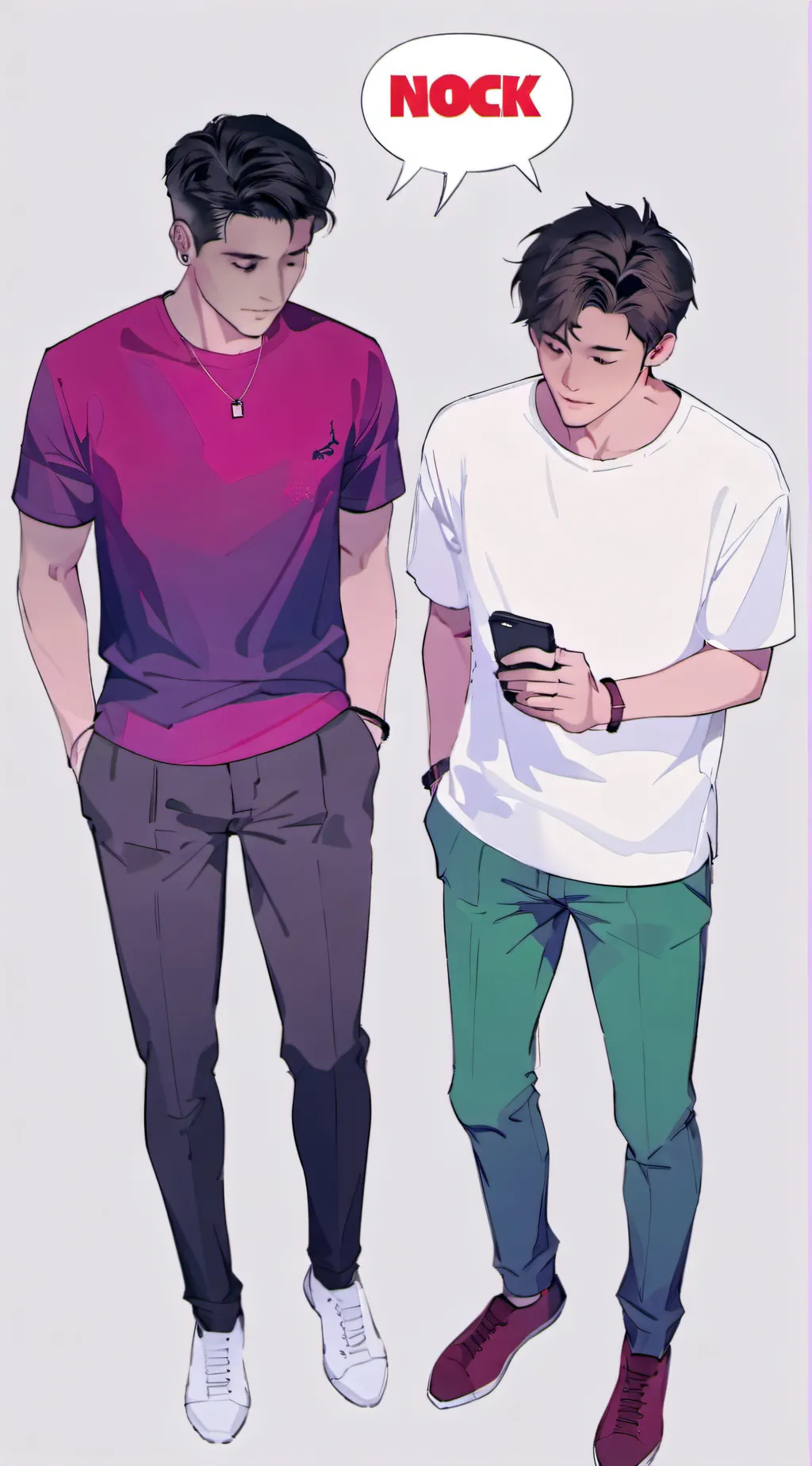 ai character: Zack and Kyle background