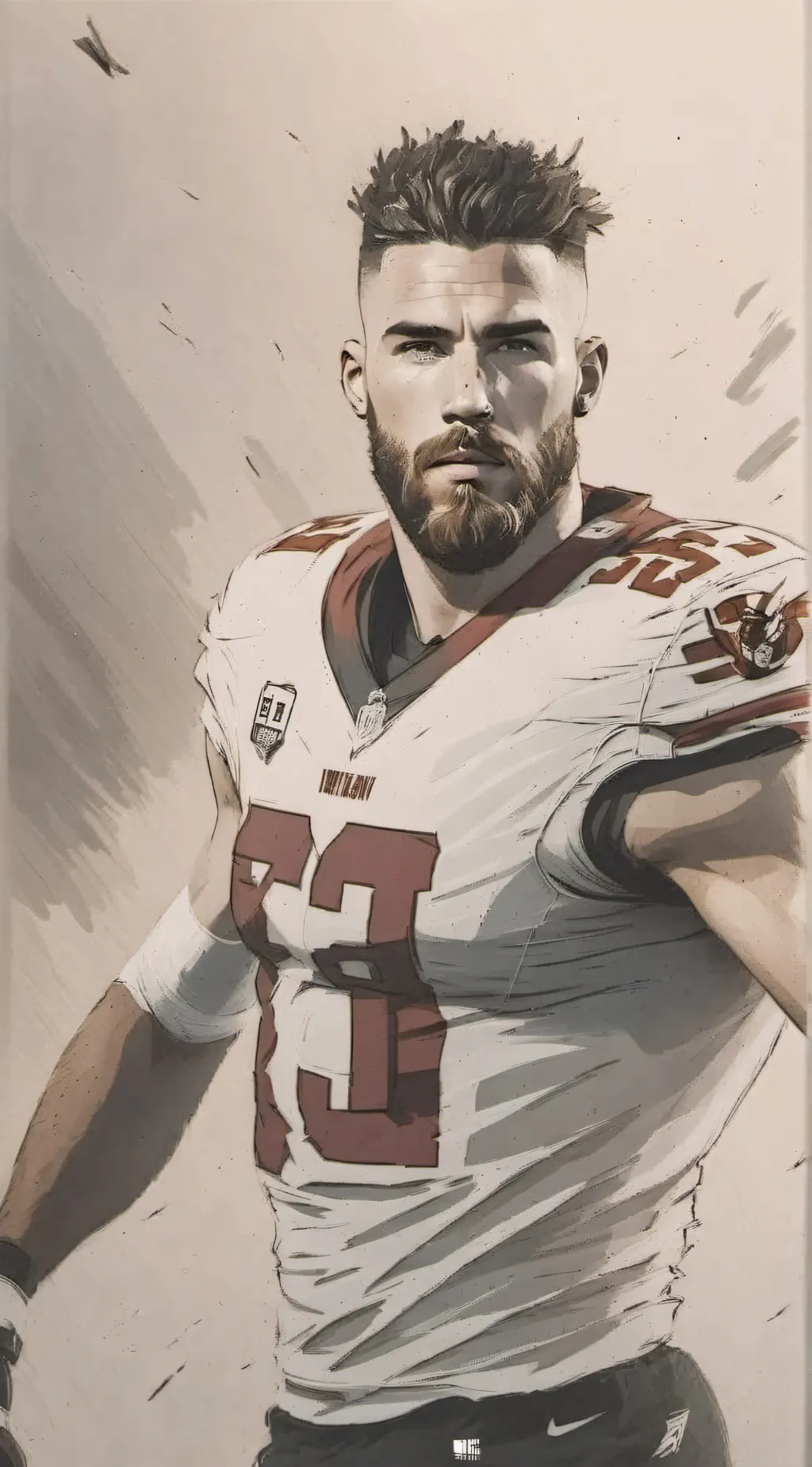 ai character: Travis Kelce background