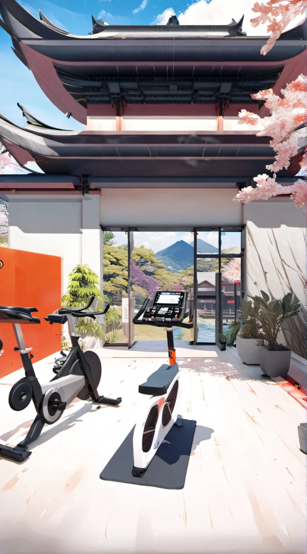 ai character: (mha) boys gym background