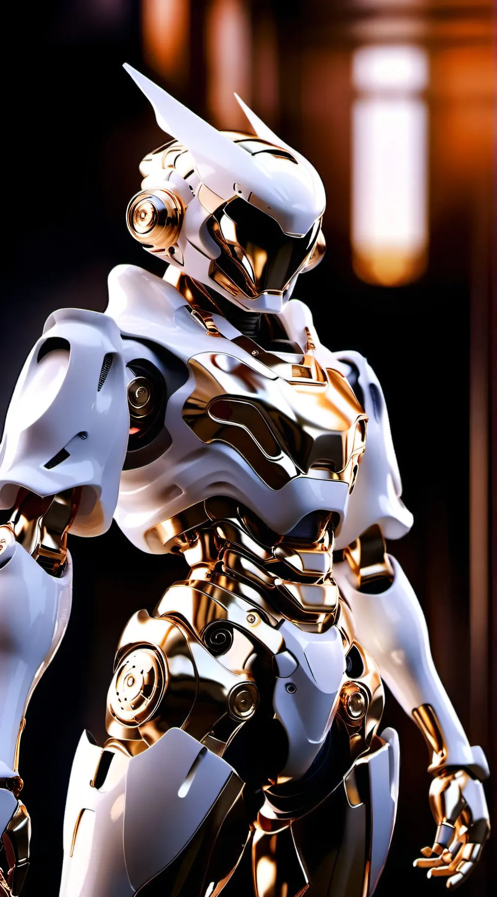 ai character: биби меха  background