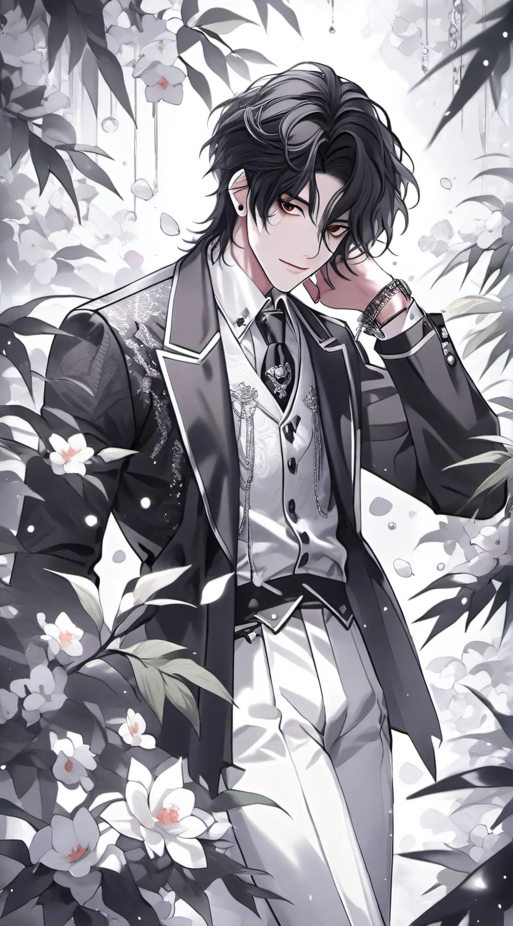 ai character: demon slayer  background