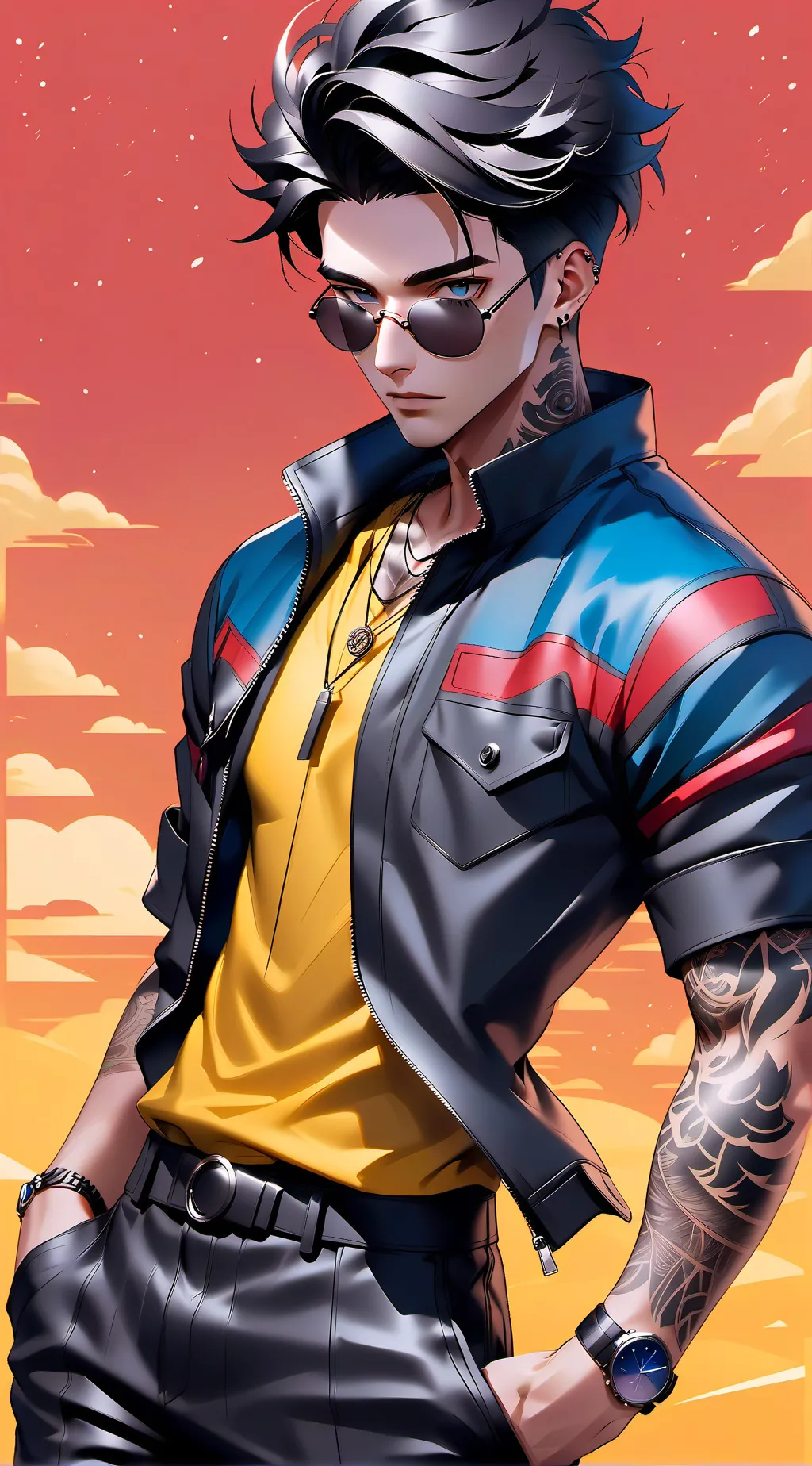 ai character: Max background