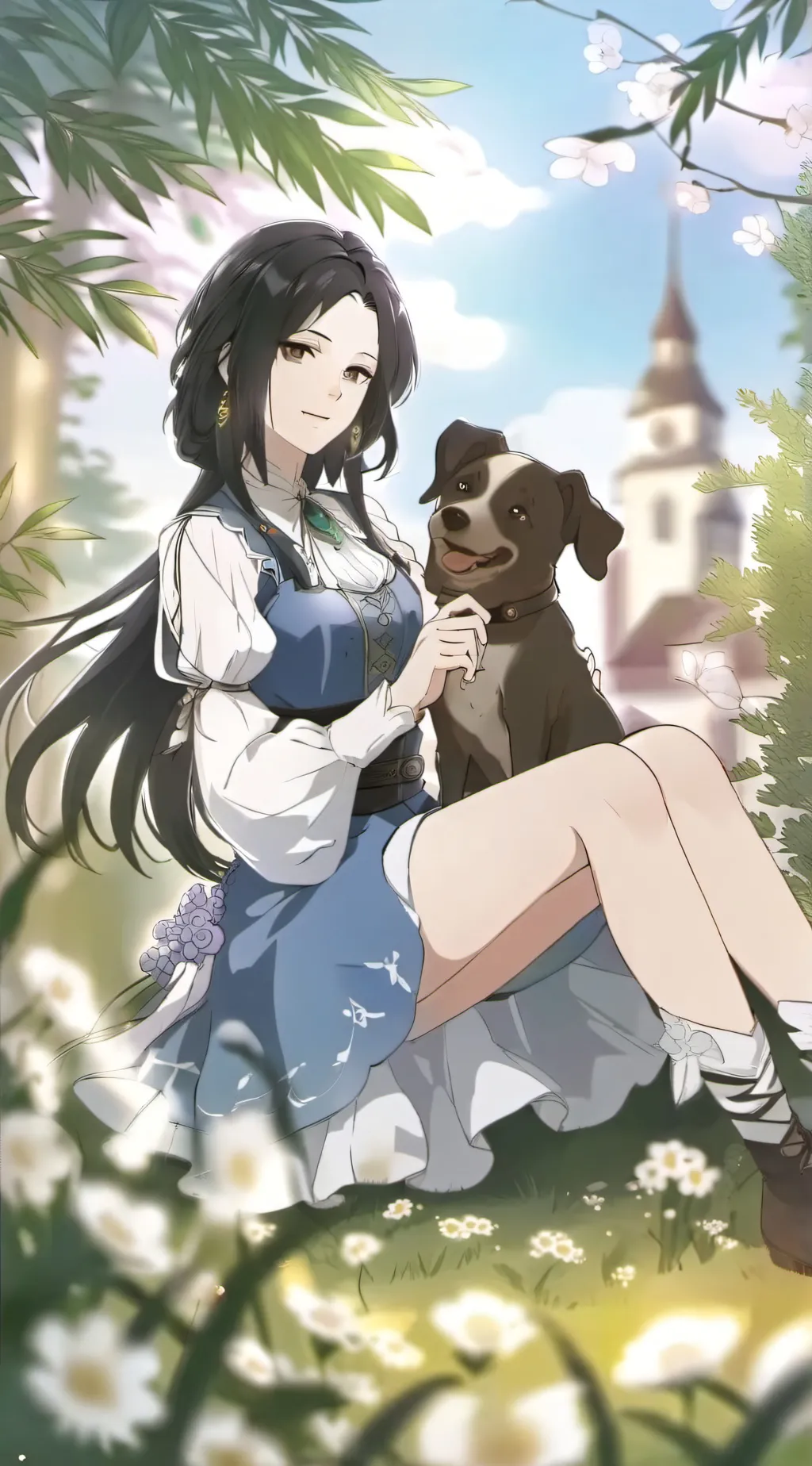 ai character: Эмилия background