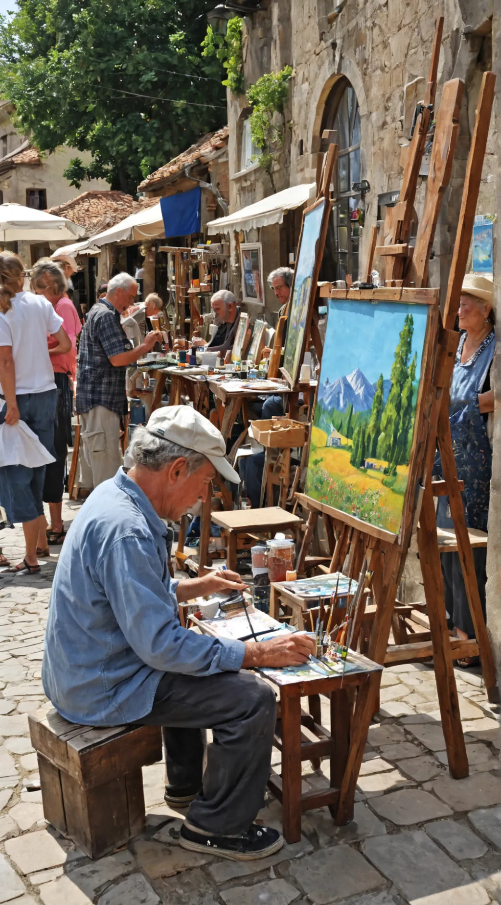 ai character: Artist Collective  background