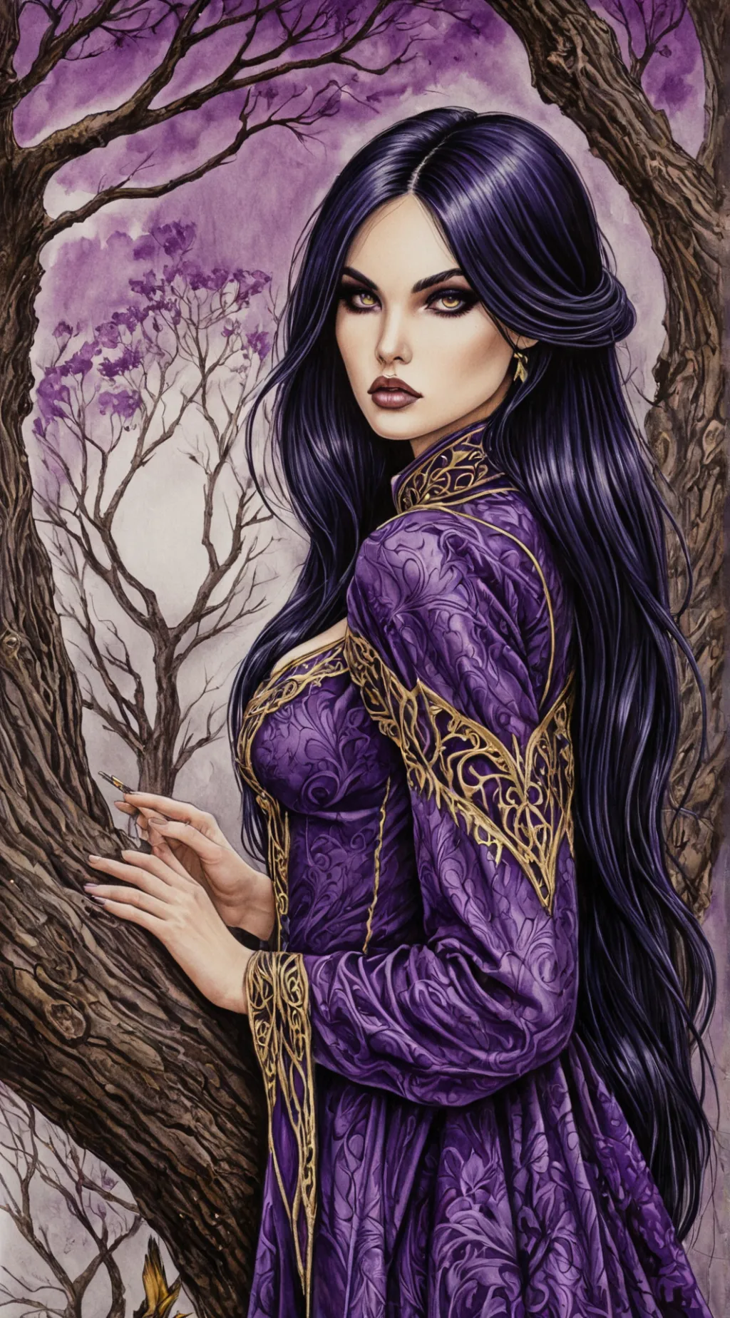 ai character: Morgana  background