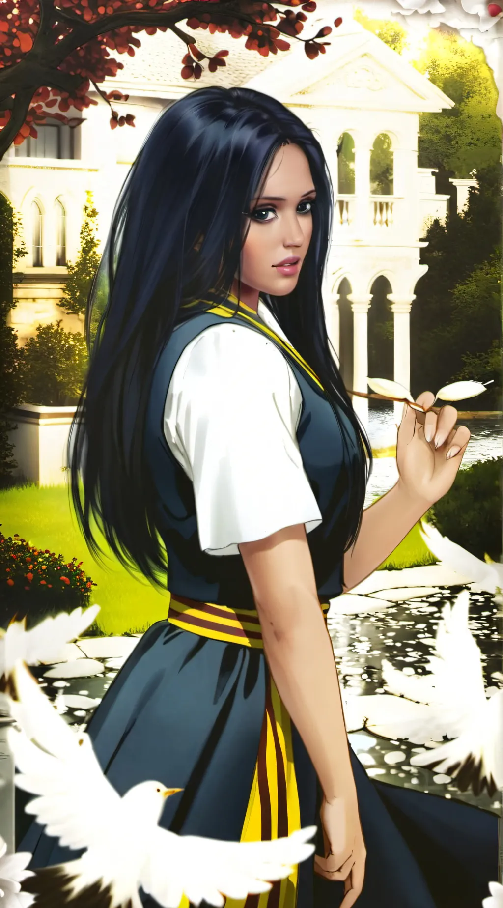 ai character: lea background