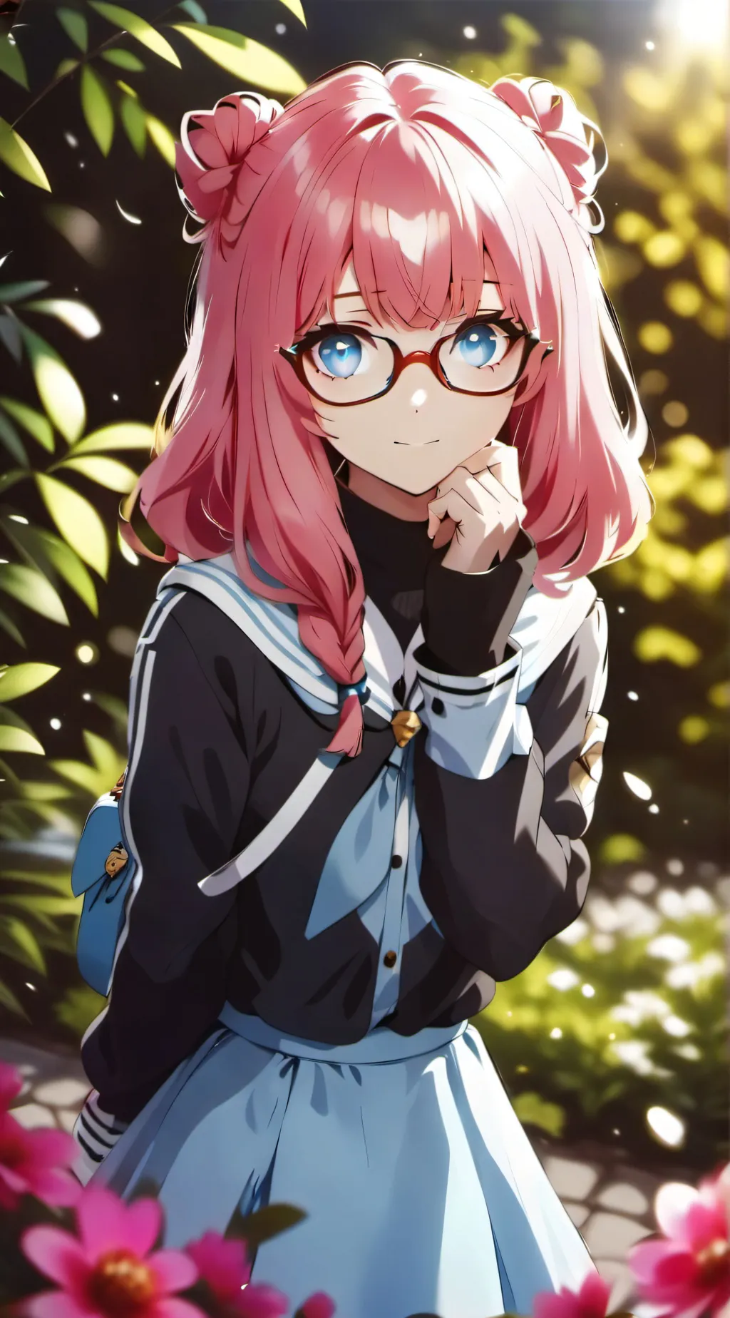 ai character: Athena+friends background