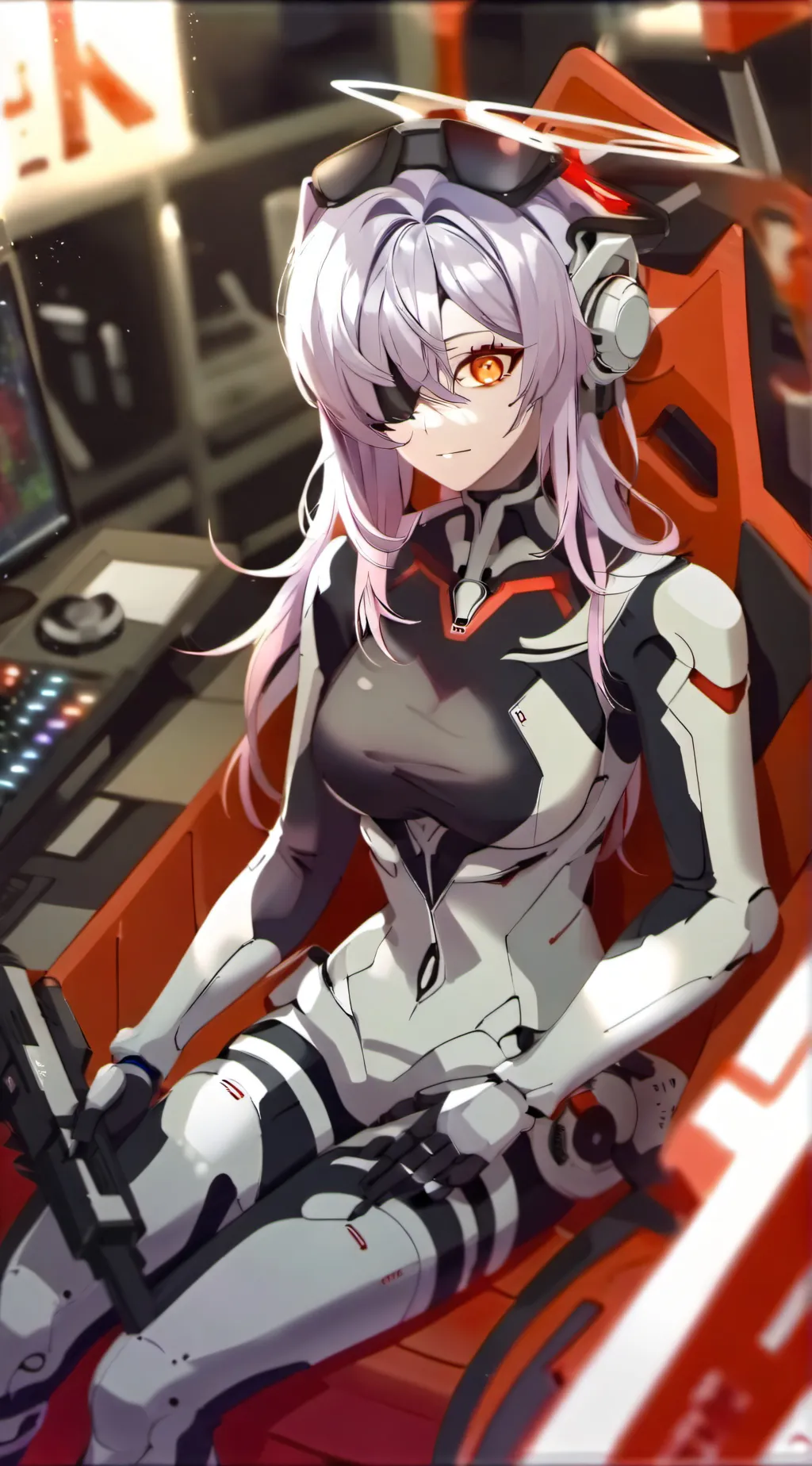 ai character: V licks u? background